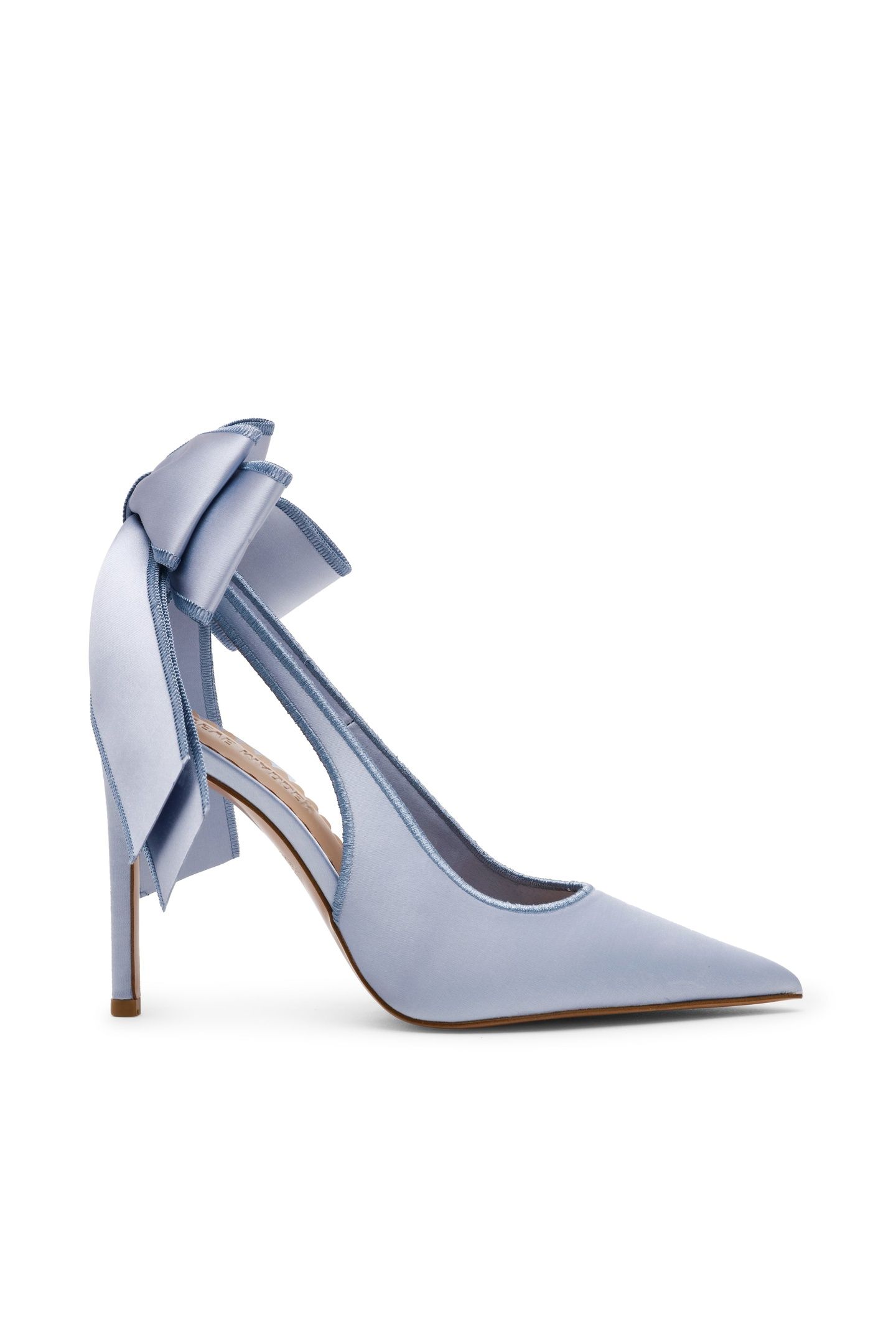 TEACUP PUMPS BLUE SATIN 1