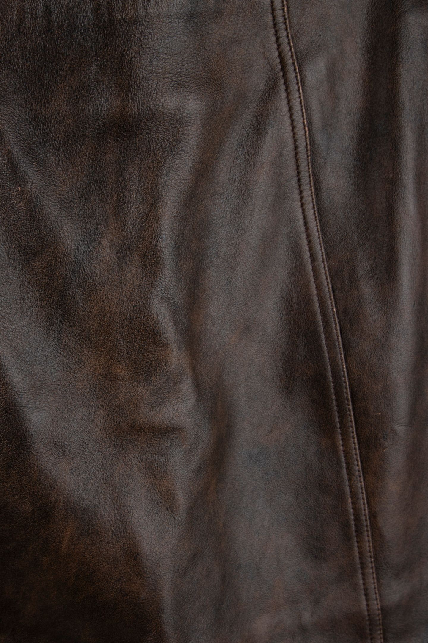 LA ULLA LEATHER SKIRT BROWN 4