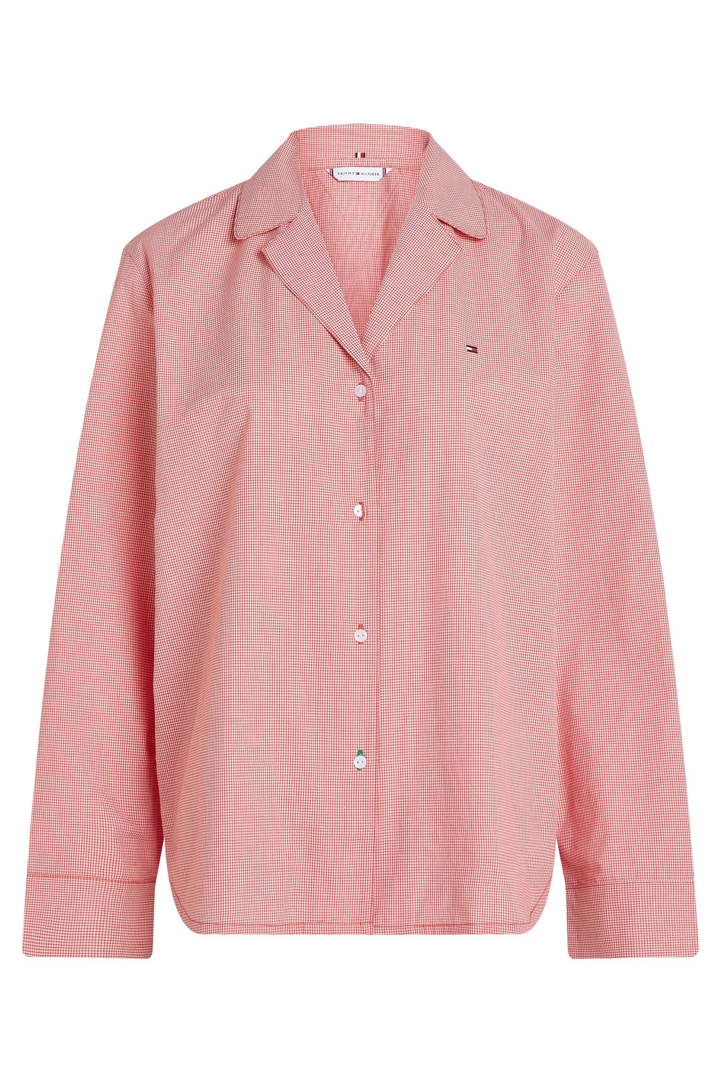 LS POPLIN SHIRT MINI GINGHAM VINTAGE RED 4
