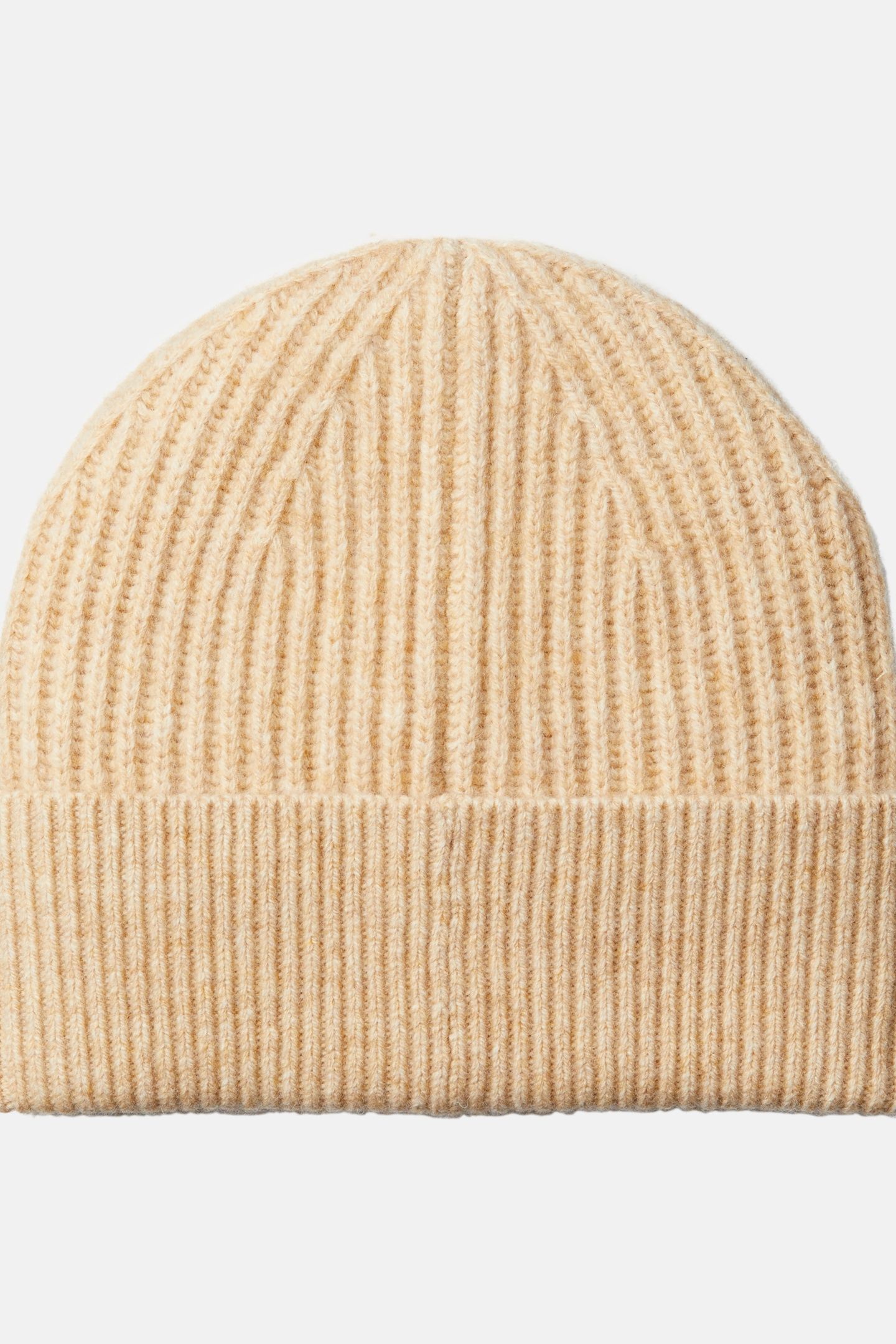 CK METAL WOOL BEANIE BEIGE HEATHER 3