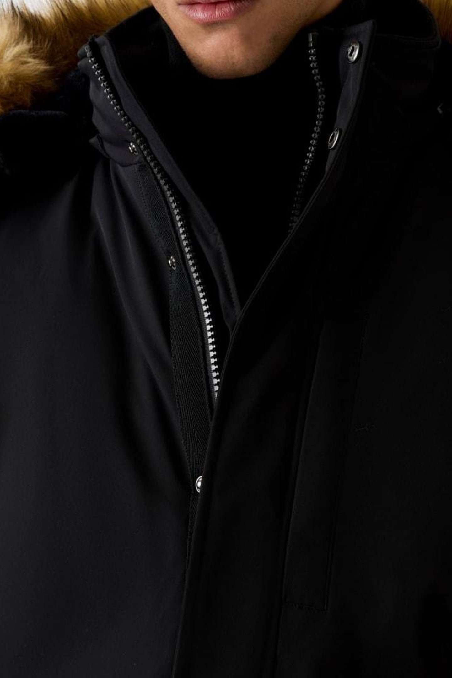 REAL DOWN PARKA JET BLACK A996 6