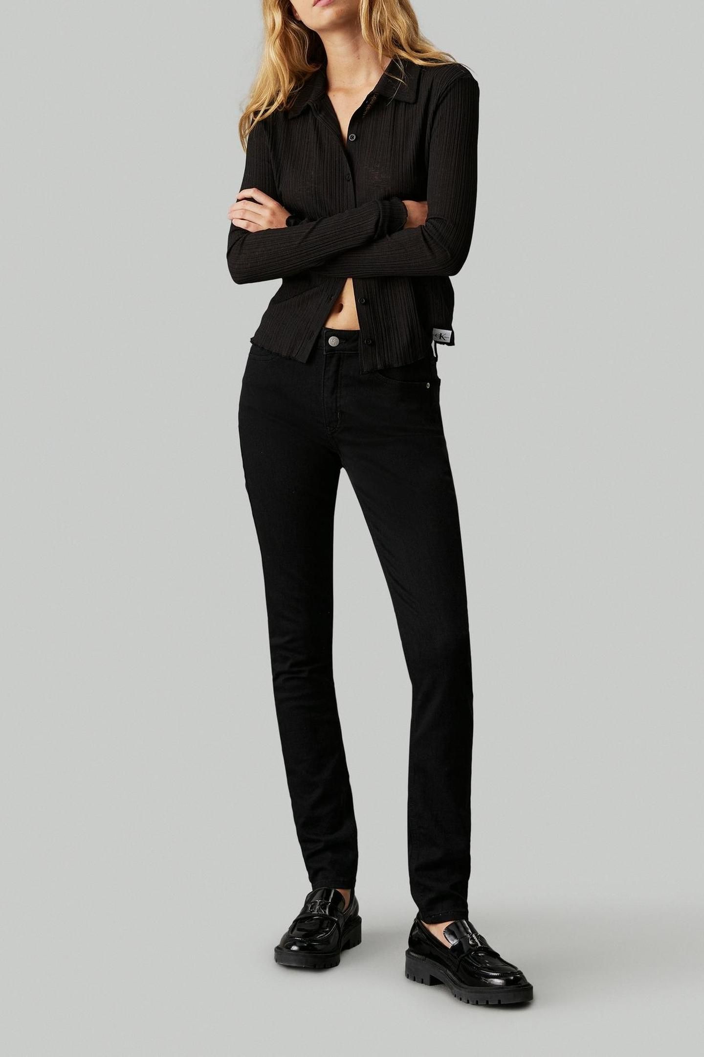 MID RISE SKINNY DENIM BLACK 3