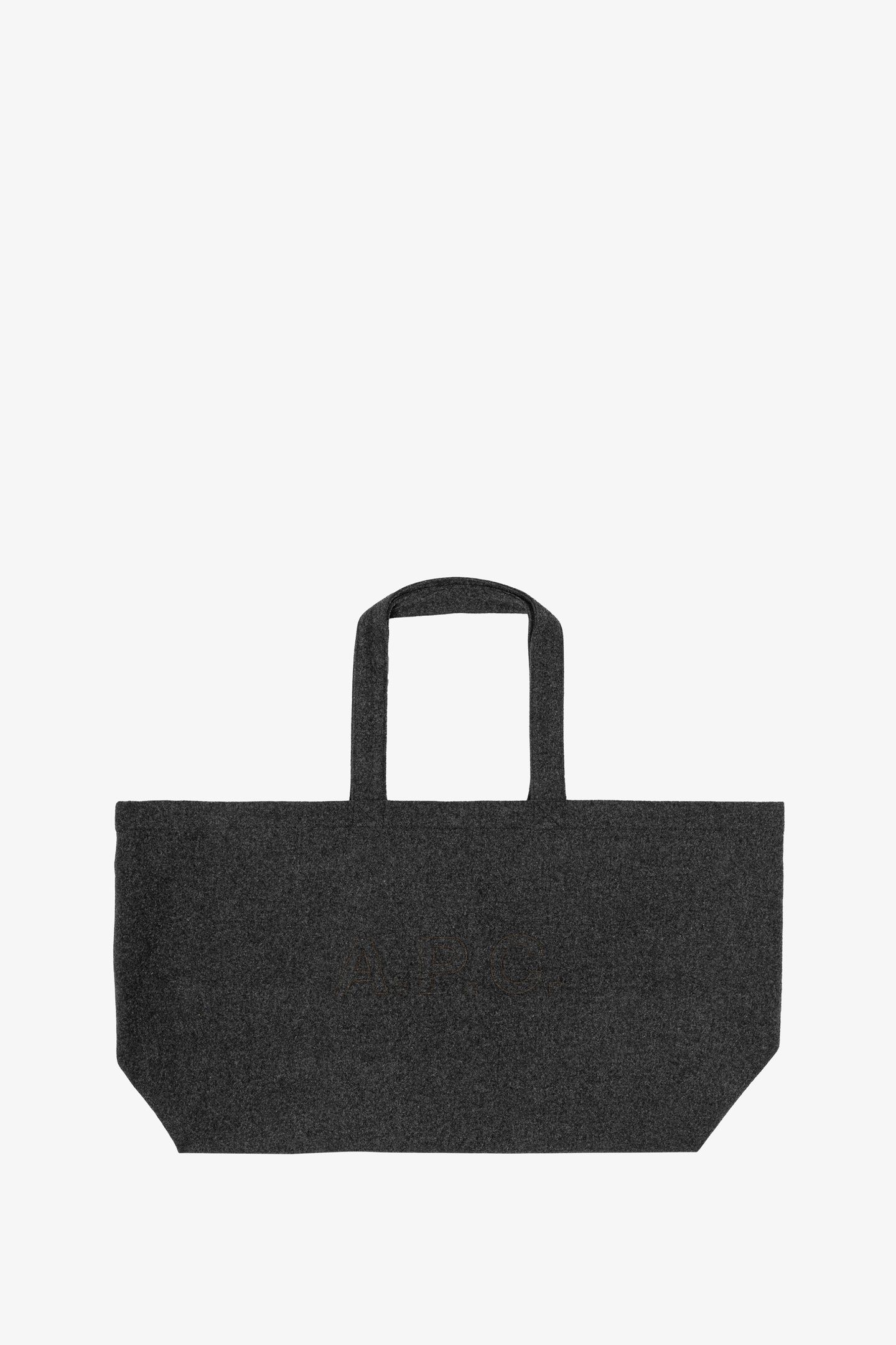 UNISEX SHOPPING BAG TRAPEZE HEATHERED CHARCOAL 2