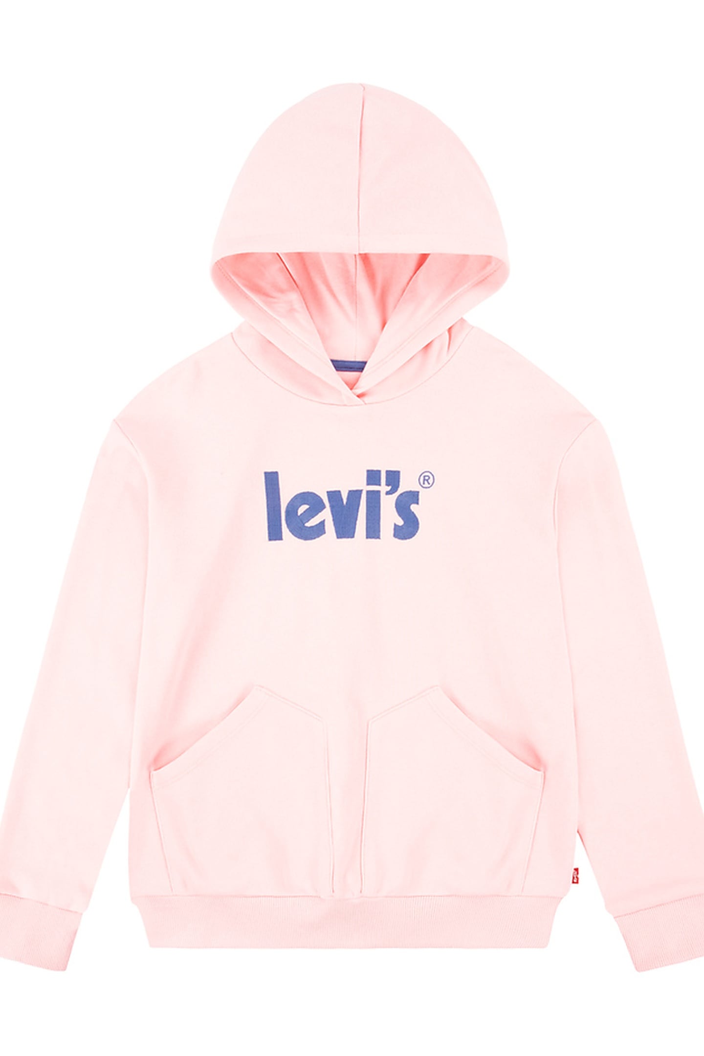 GIRLS SQUARE POCKET HOODIE QUARTZ PINK 1