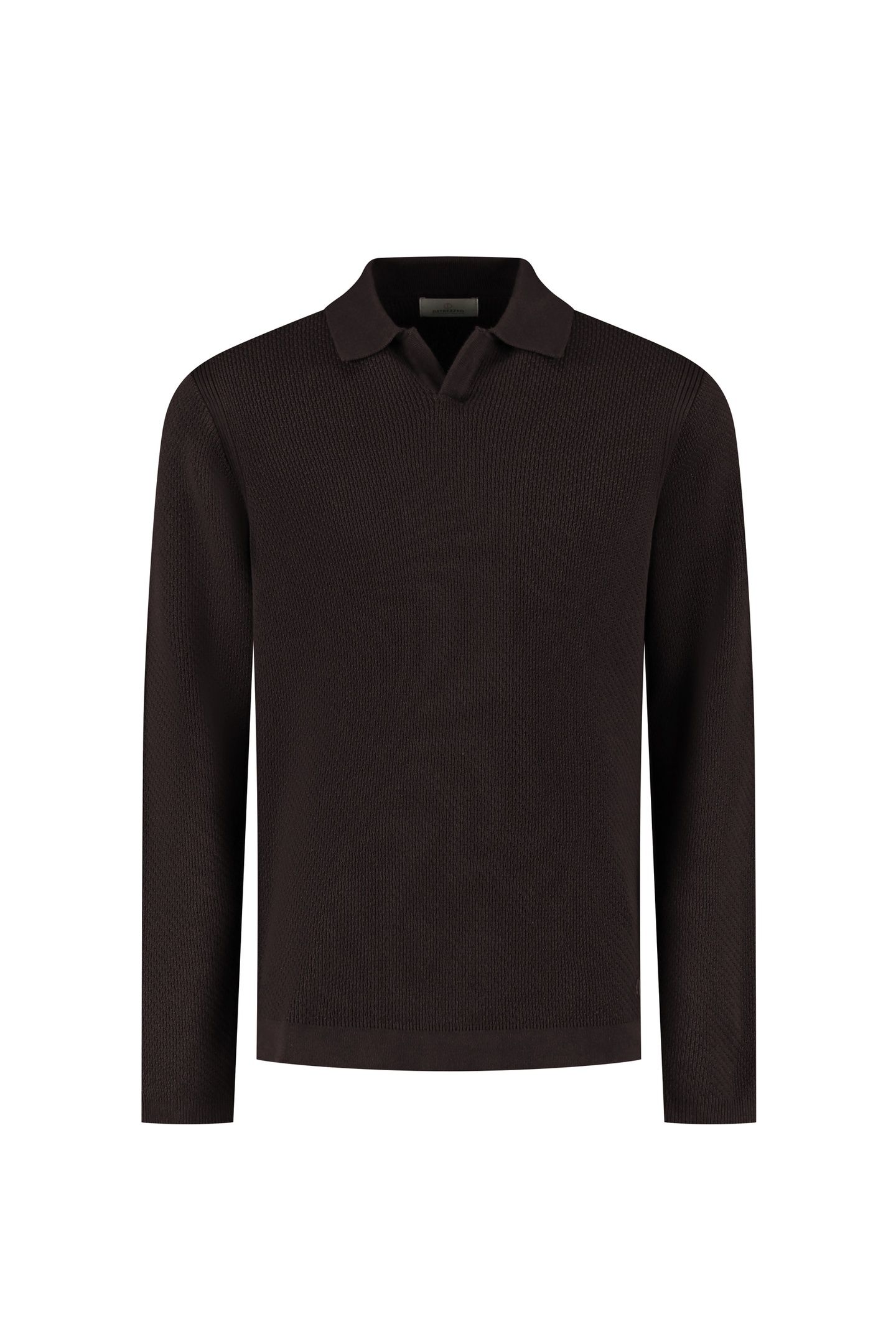 DS_KOSTAS LONGSLEEVE POLO DK. BROWN 3