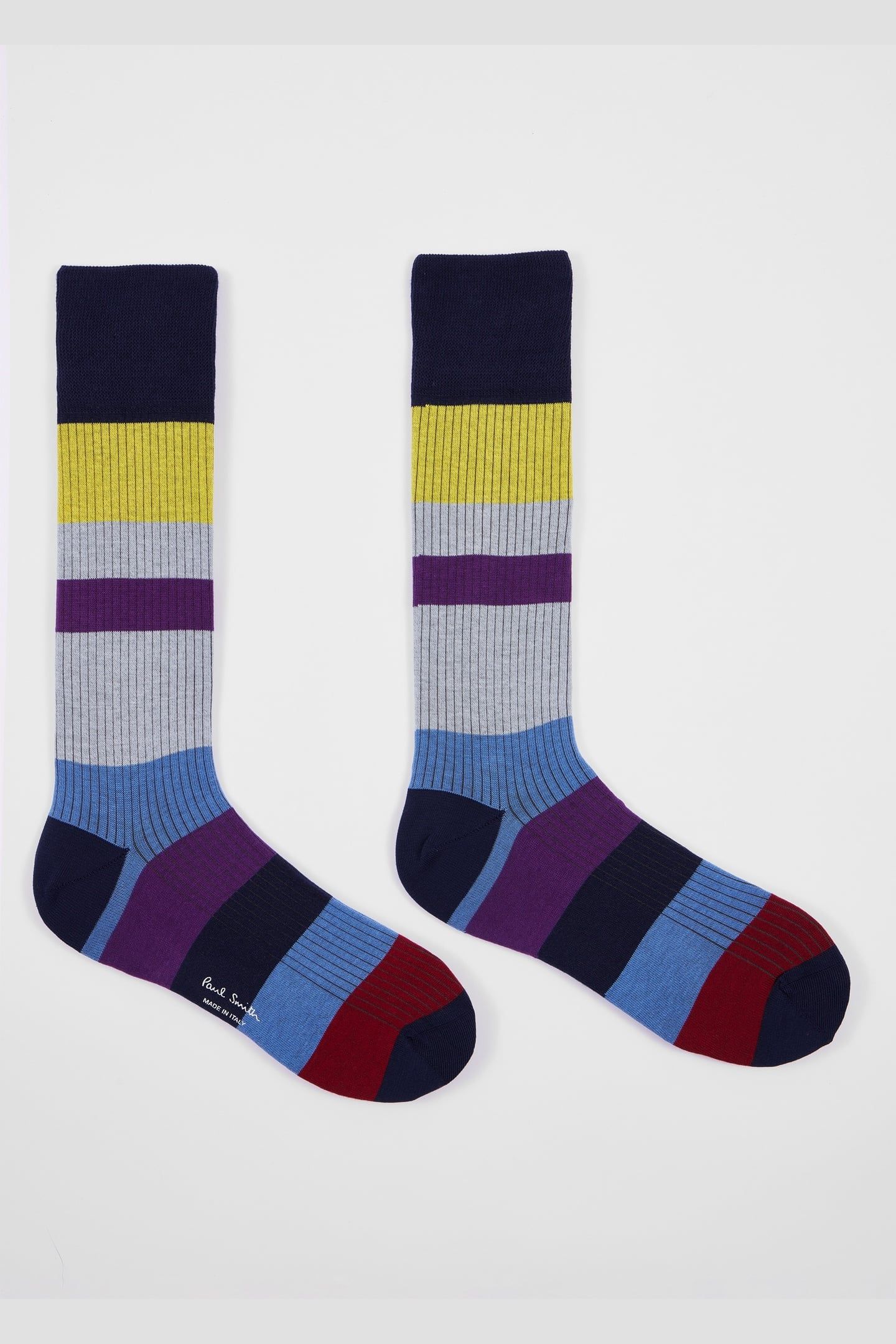 MEN SOCK IGGY RIB NAVY 5