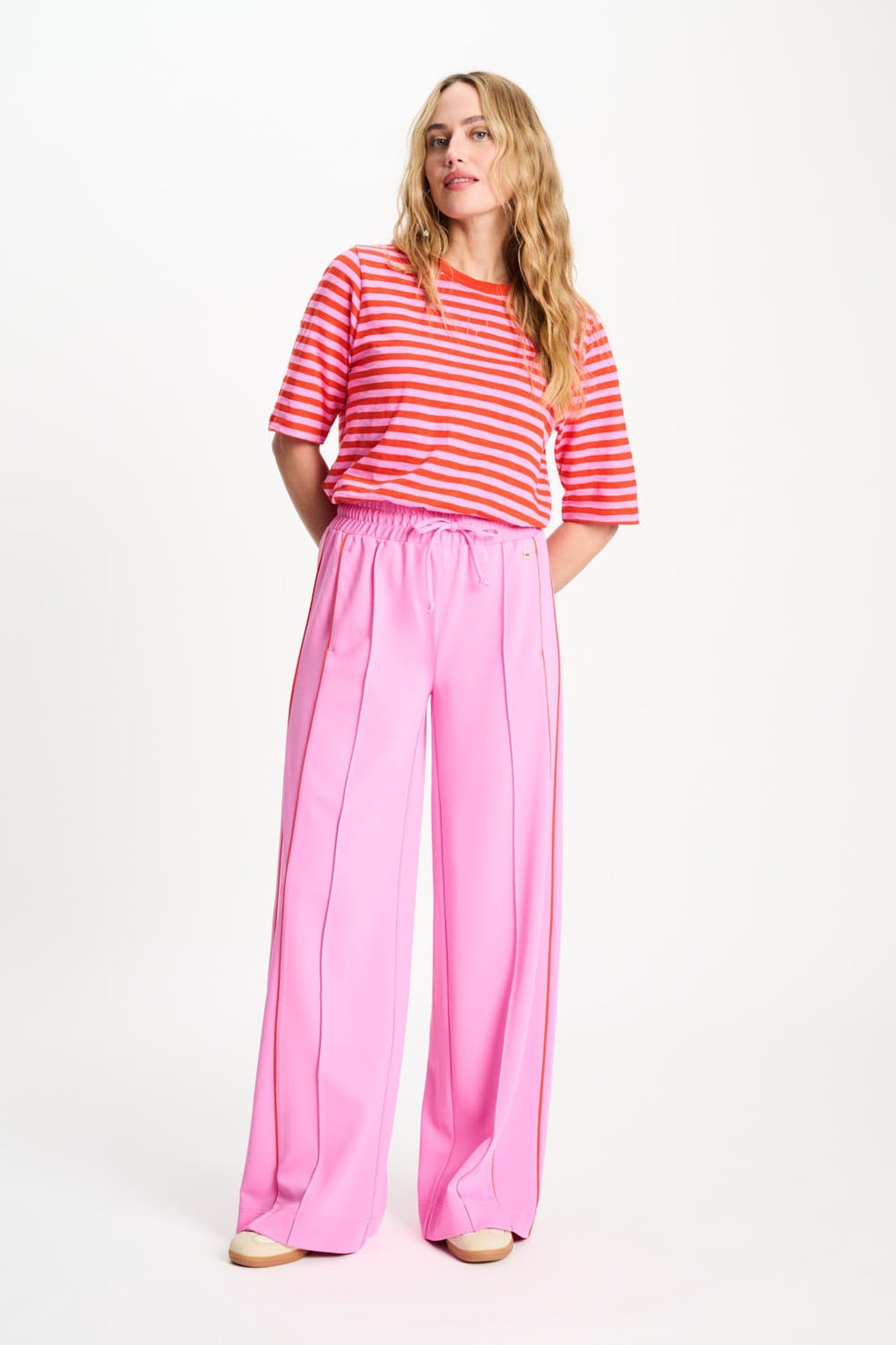 TRACKPANTS - COLOURBLOCK CHEERING PINK 1