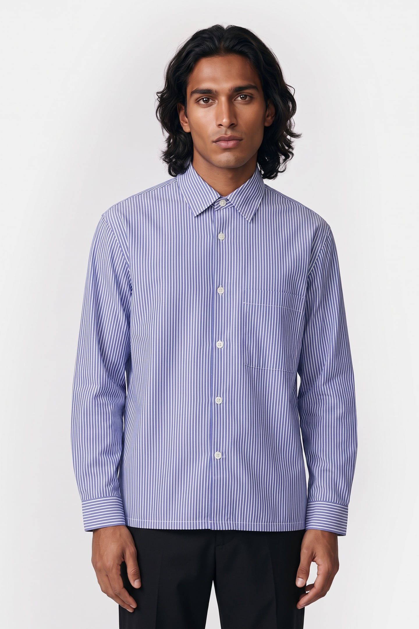 BELLO STRIPE OXFORD BLUE 1