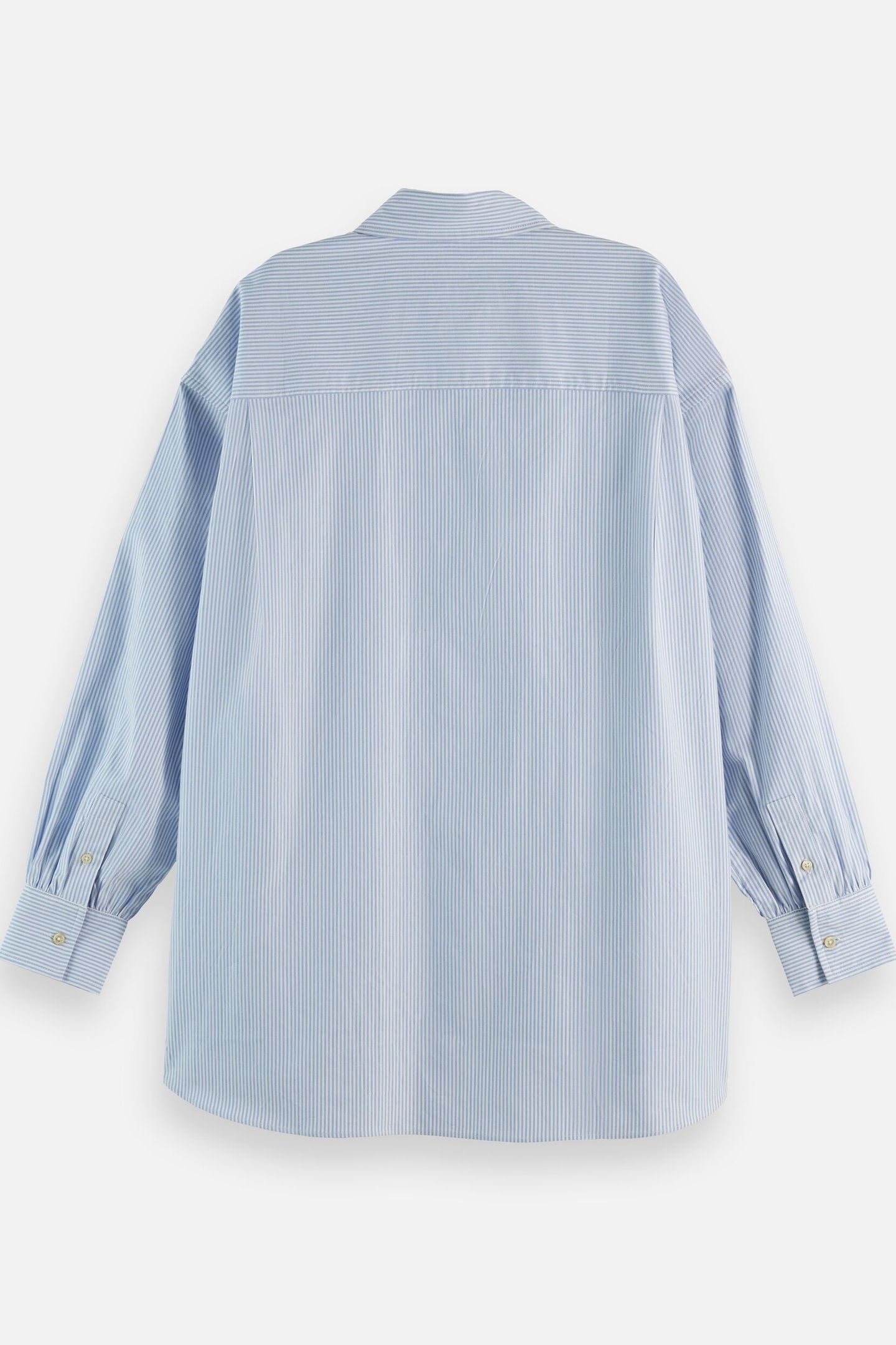 GIRLFRIEND OXFORD STRIPES SHIRT WHITE AND BLUE STRIPE 5