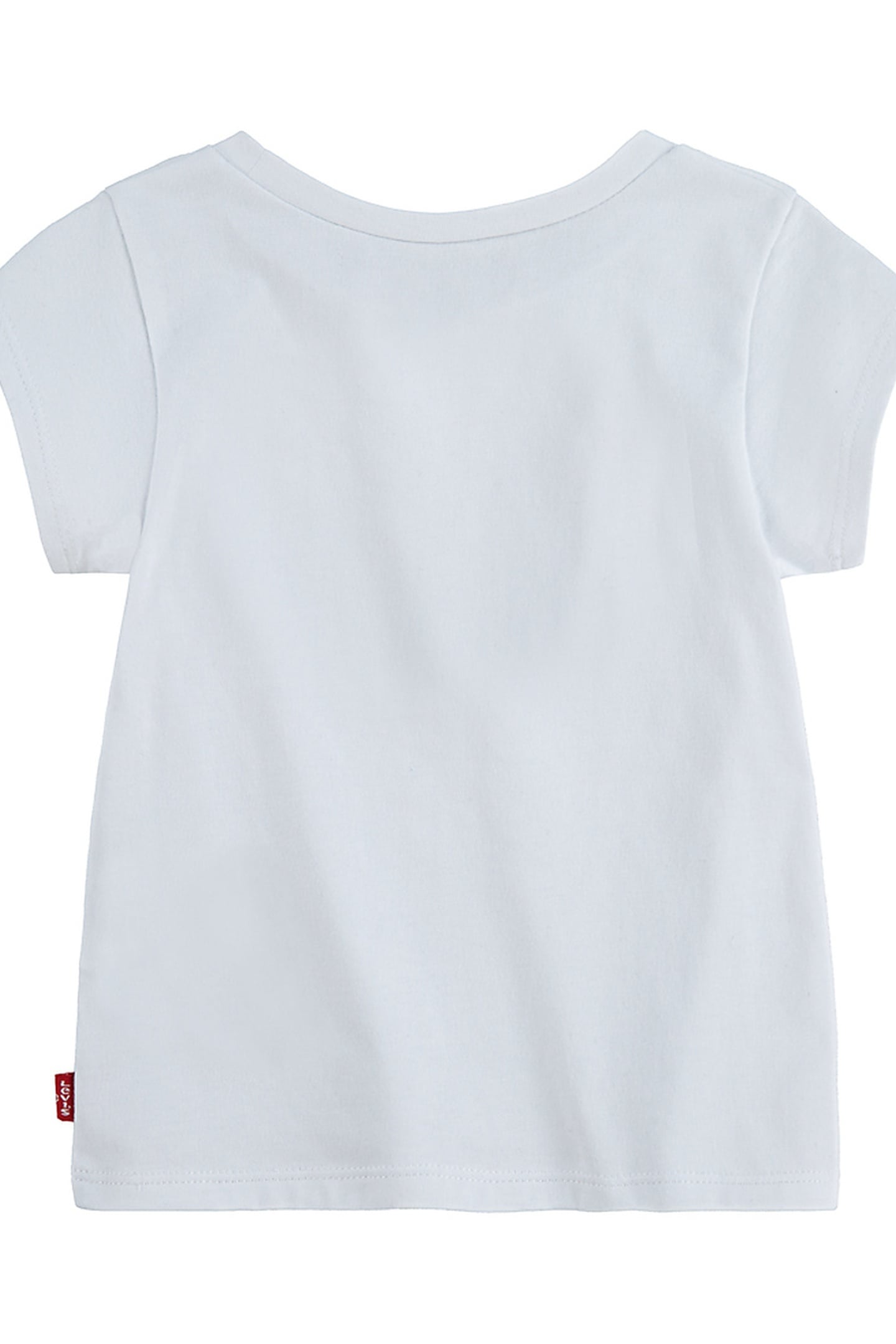 GIRLS SS BATWING A LINE TEE RED/WHITE 2