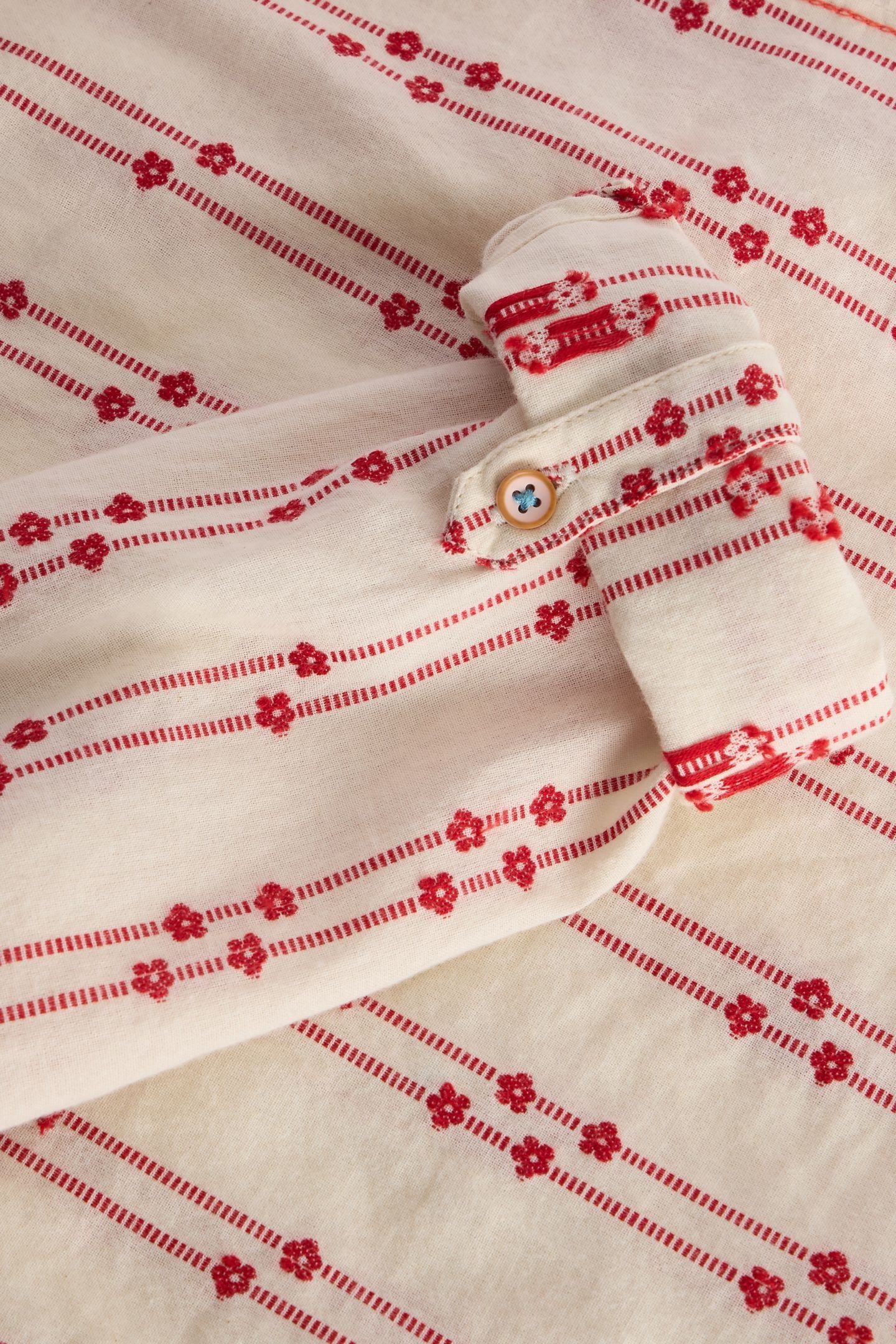 SOPHIE ORGANIC COTTON SHIRT PINK MULTI 5