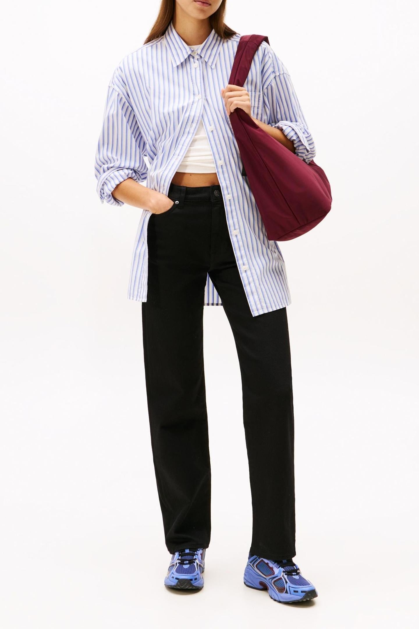 KIRA MID RISE STRAIGHT DENIM BLACK 3