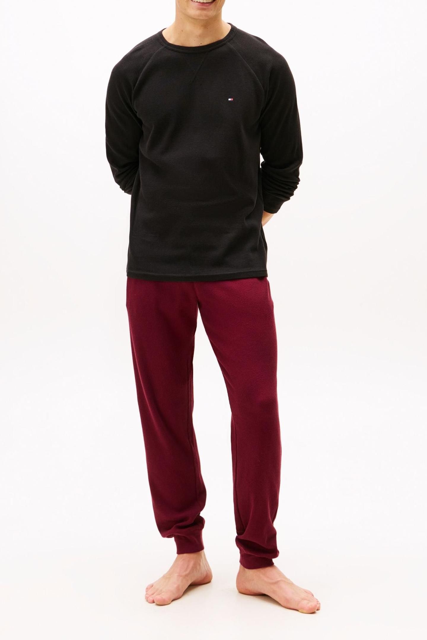 WAFFLE LOOSE TOP BLACK 2