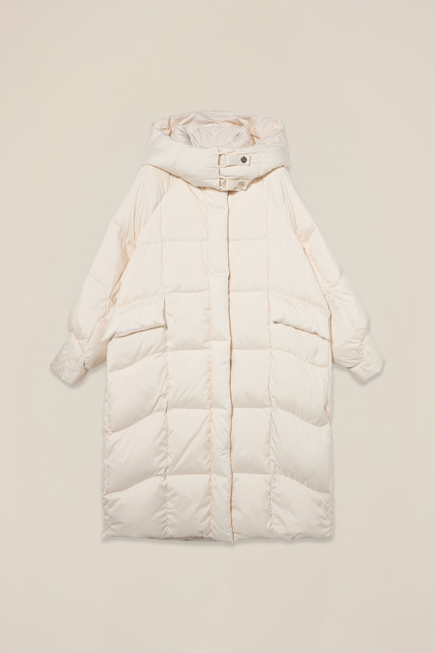 LONG DOWN JACKET IN REAL DOWN WHITE 3