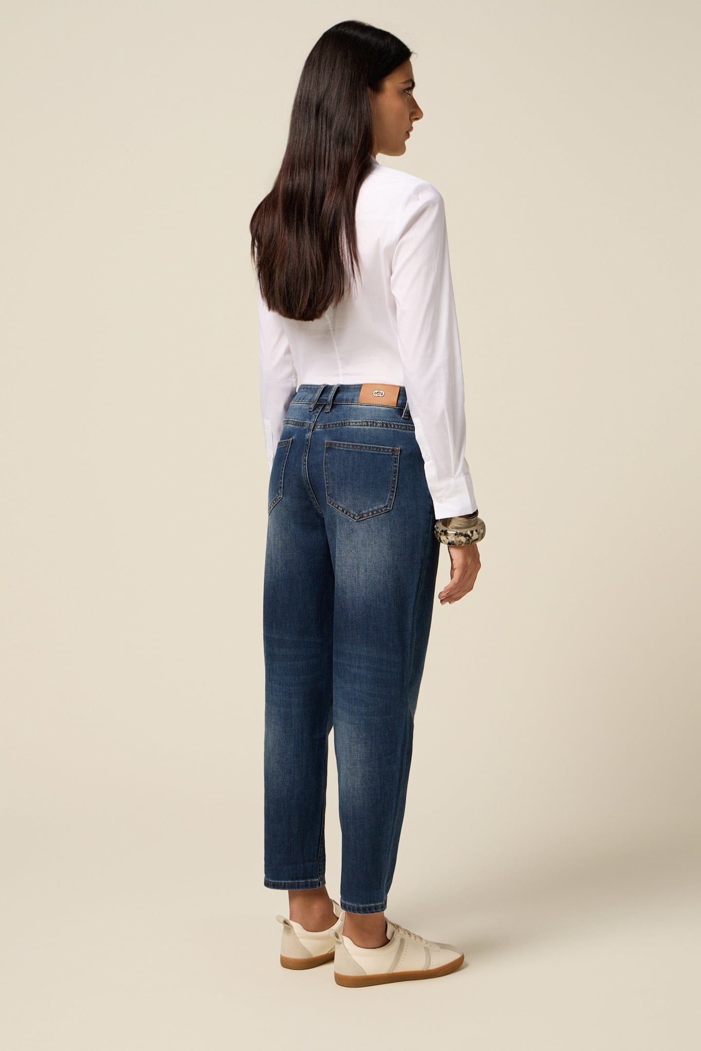 REGULAR JEANS WITH JEWEL PATCH BLUE 2