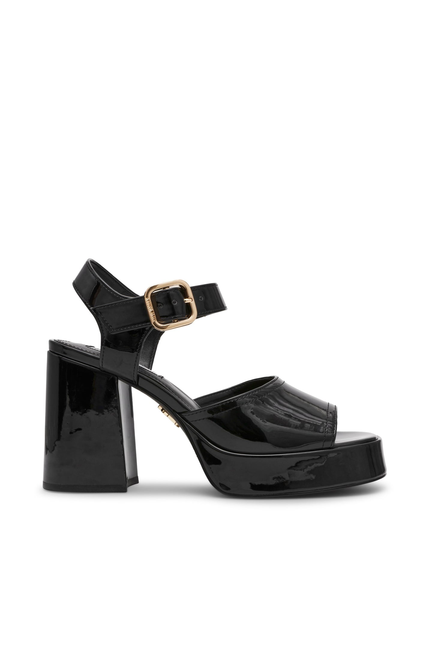 SOHO SANDALS BLACK PATENT 1