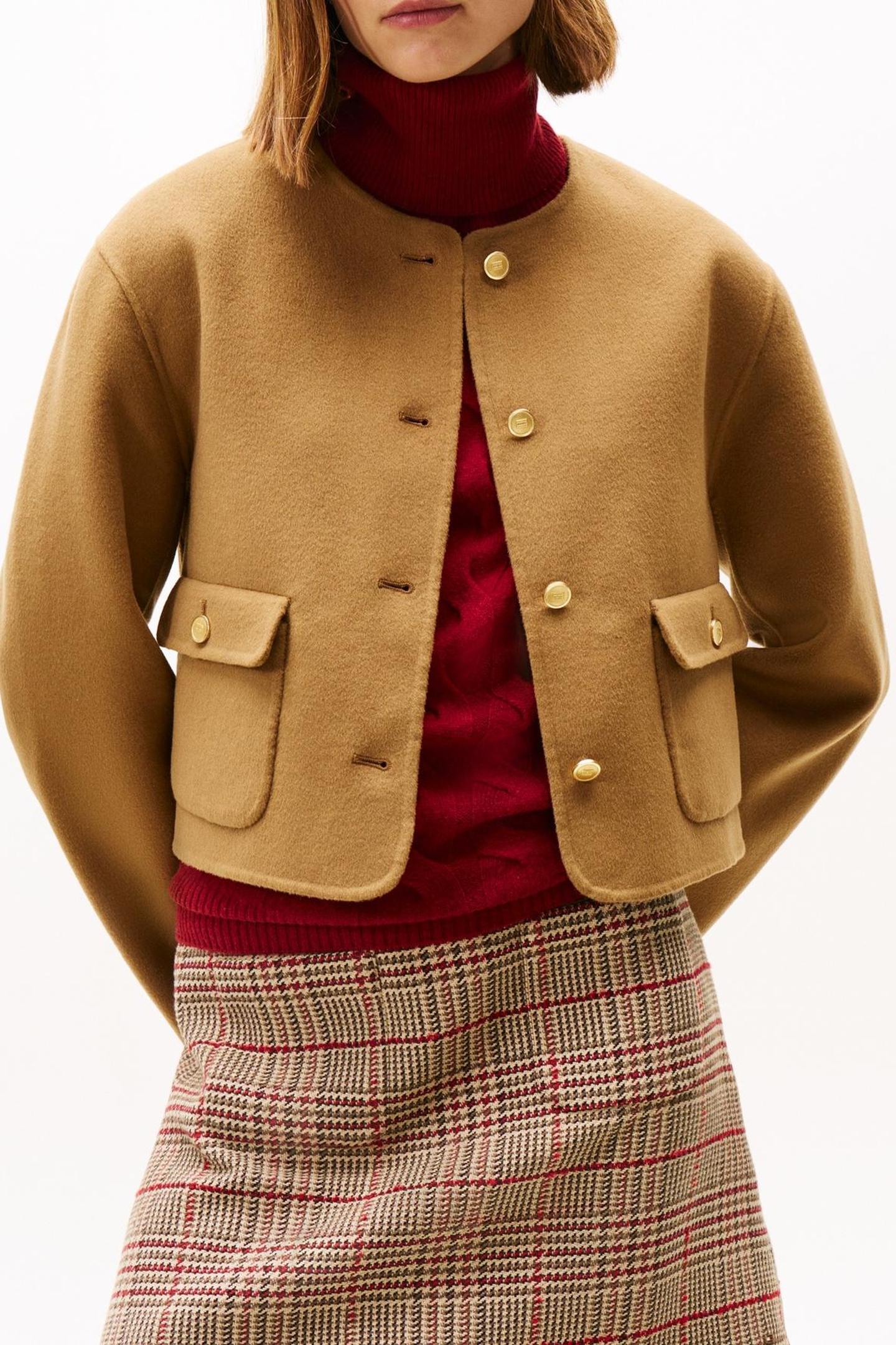 DF WOOL BLEND REG JACKET DESERT KHAKI 5