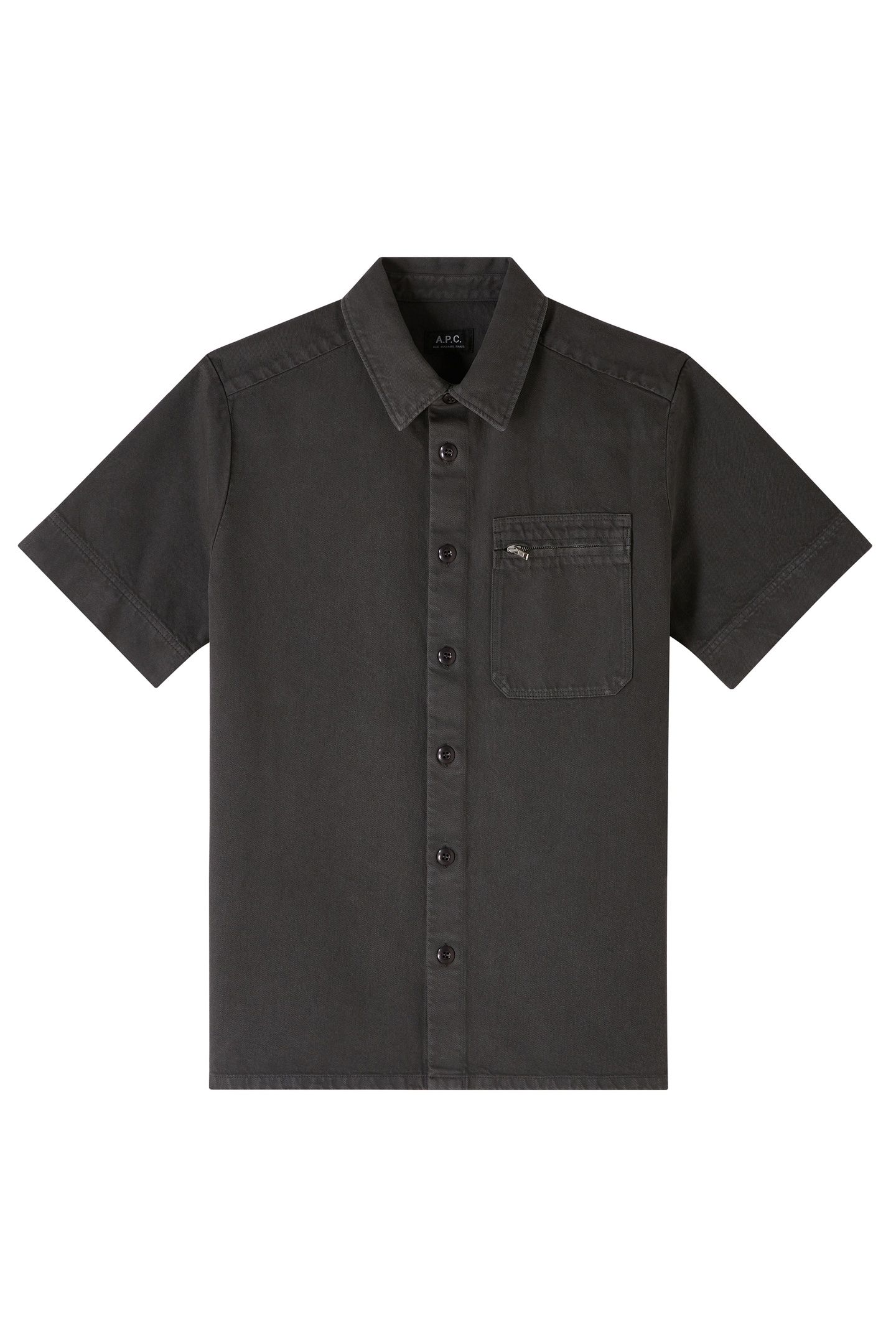 UNISEX SHORT-SLEEVE SHIRT NELSON CHARCOAL 2