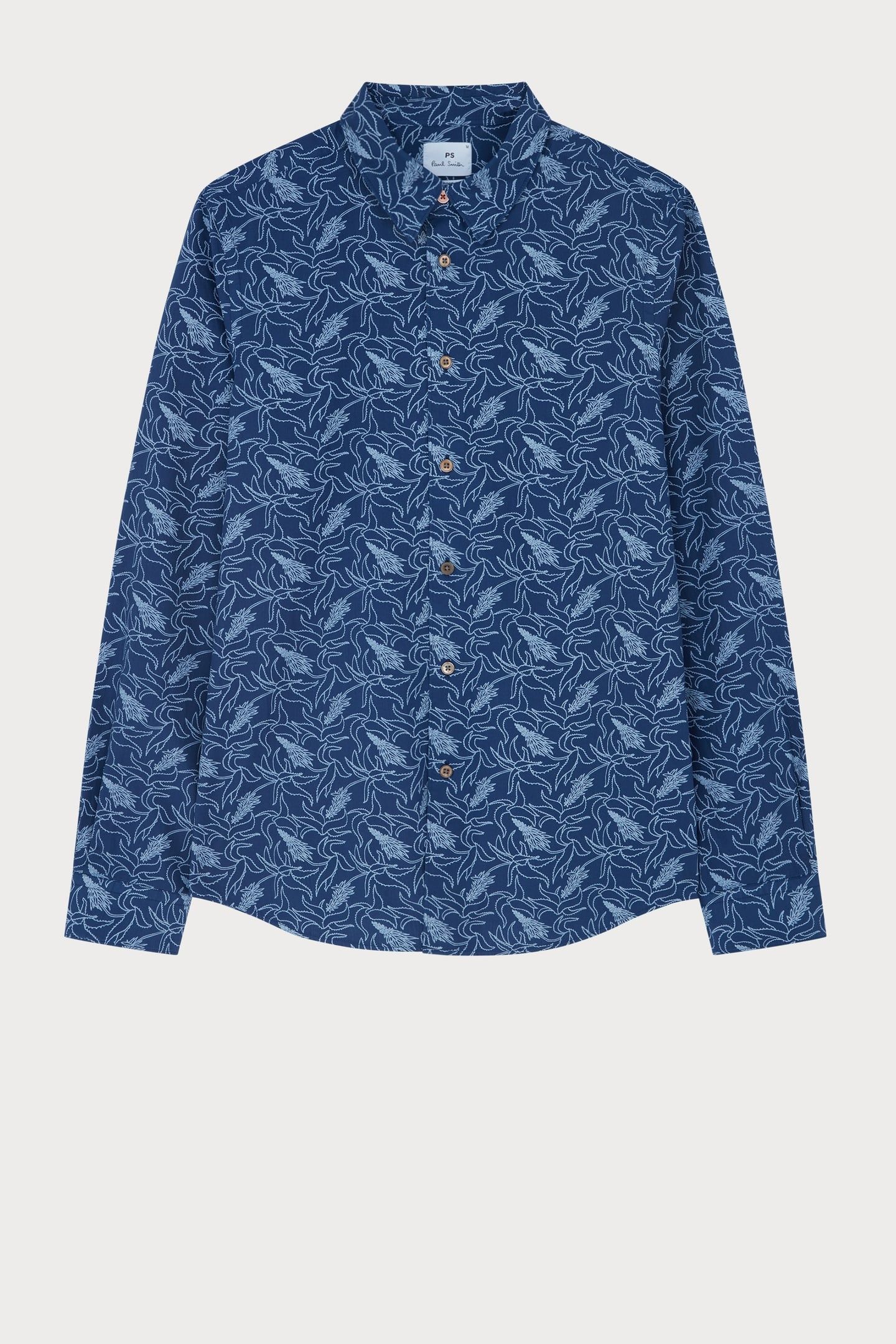 MENS LS TAILORED FIT SHIRT COBALT BLUE 3
