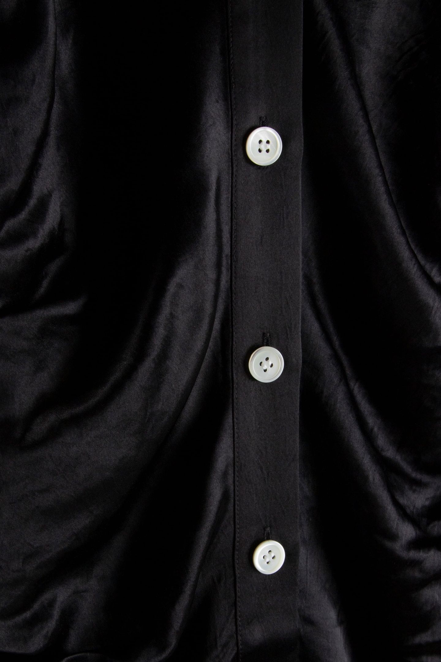 FORTUNE SATIN SHIRTDRESS BLACK 4