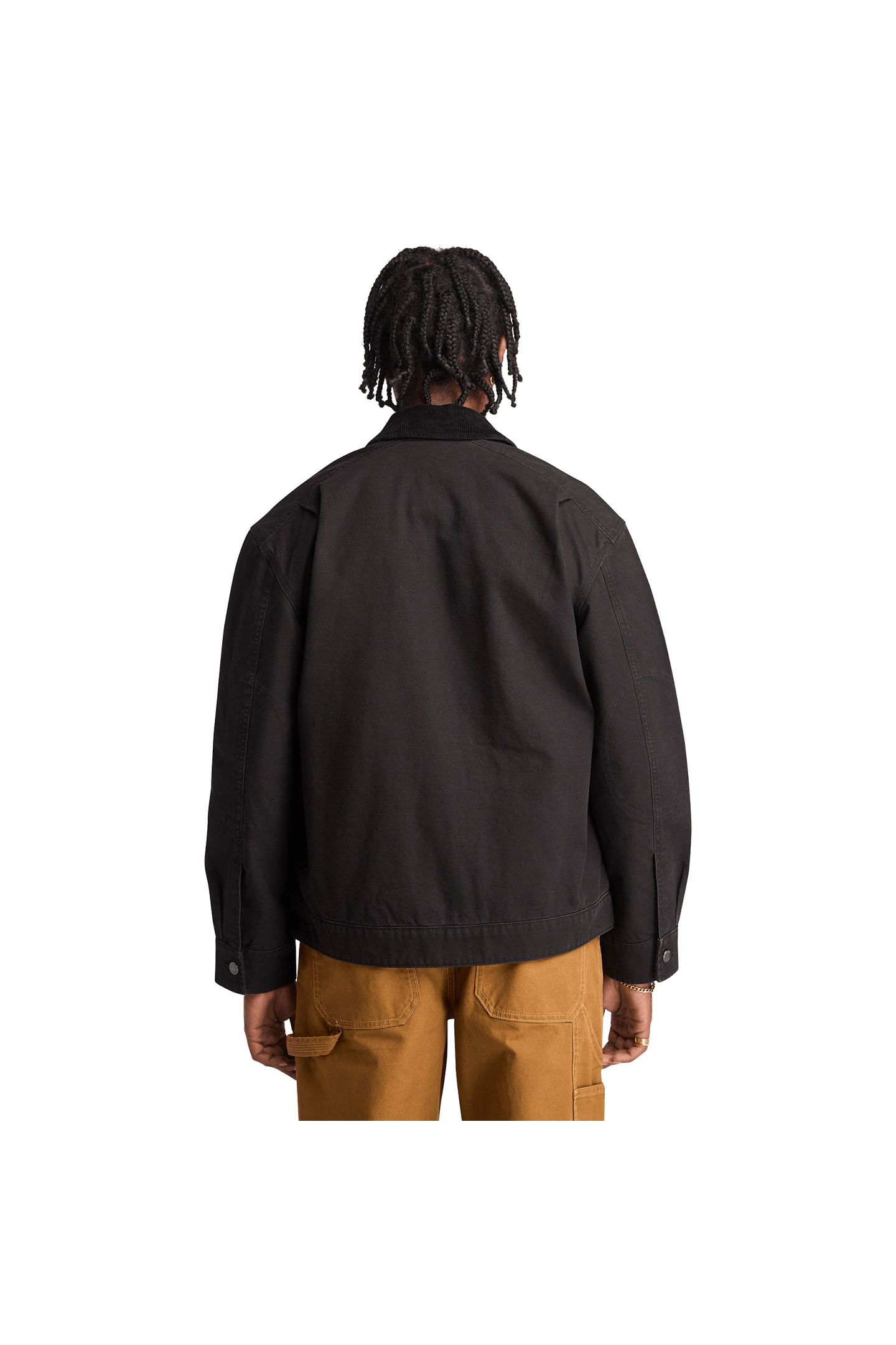 STRAFFORD WASHED CANVAS JACKET BLACK 2