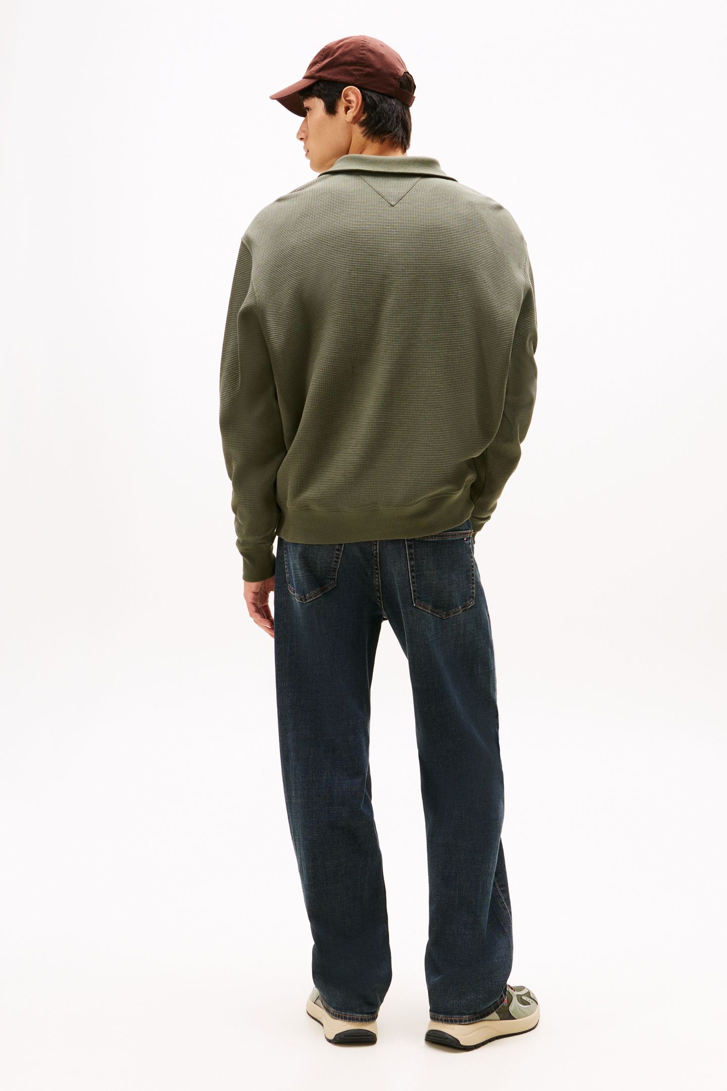 TJM RELAXED WAFFLE PEWTER GREEN 3