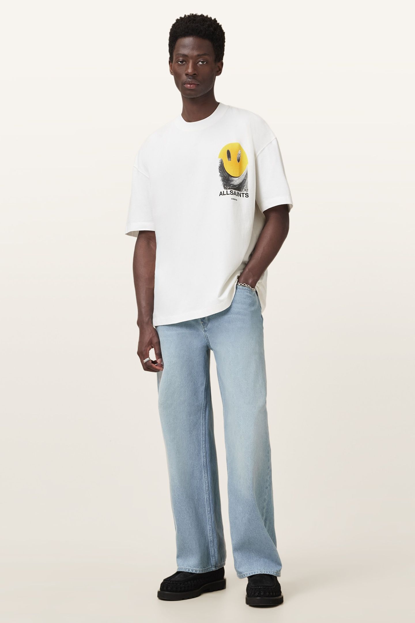 PARTY WAVE SS CREW CHALK WHITE 1