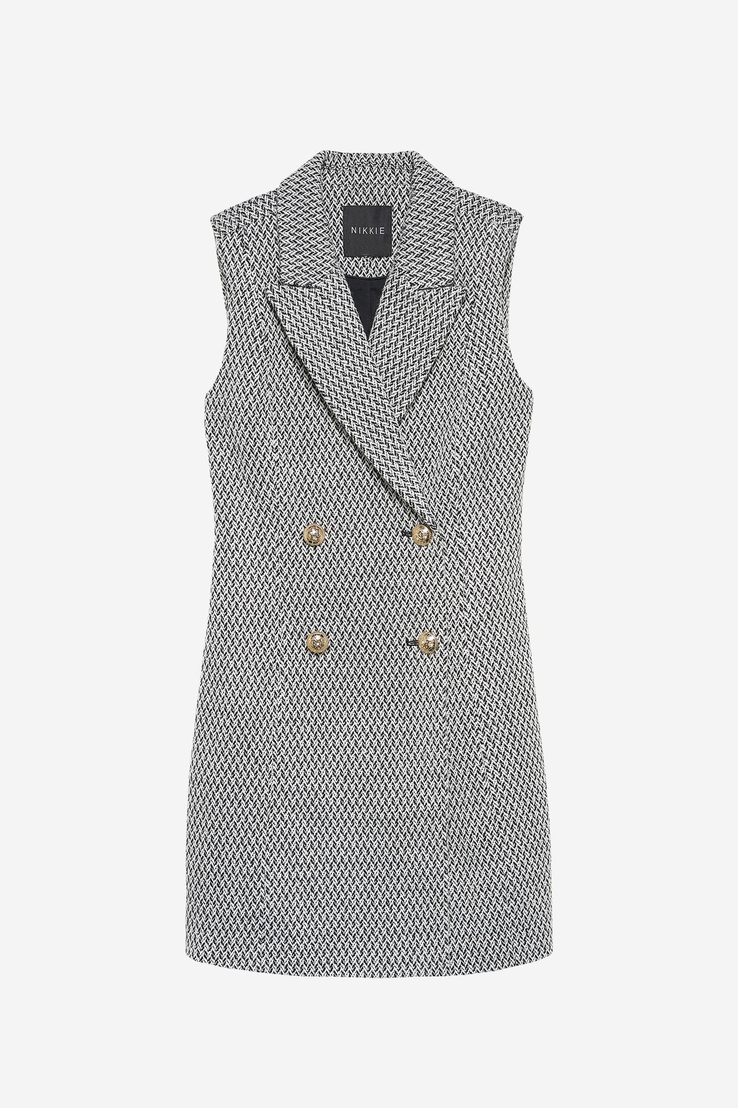 ENON DRESS BLACK/WHITE 2