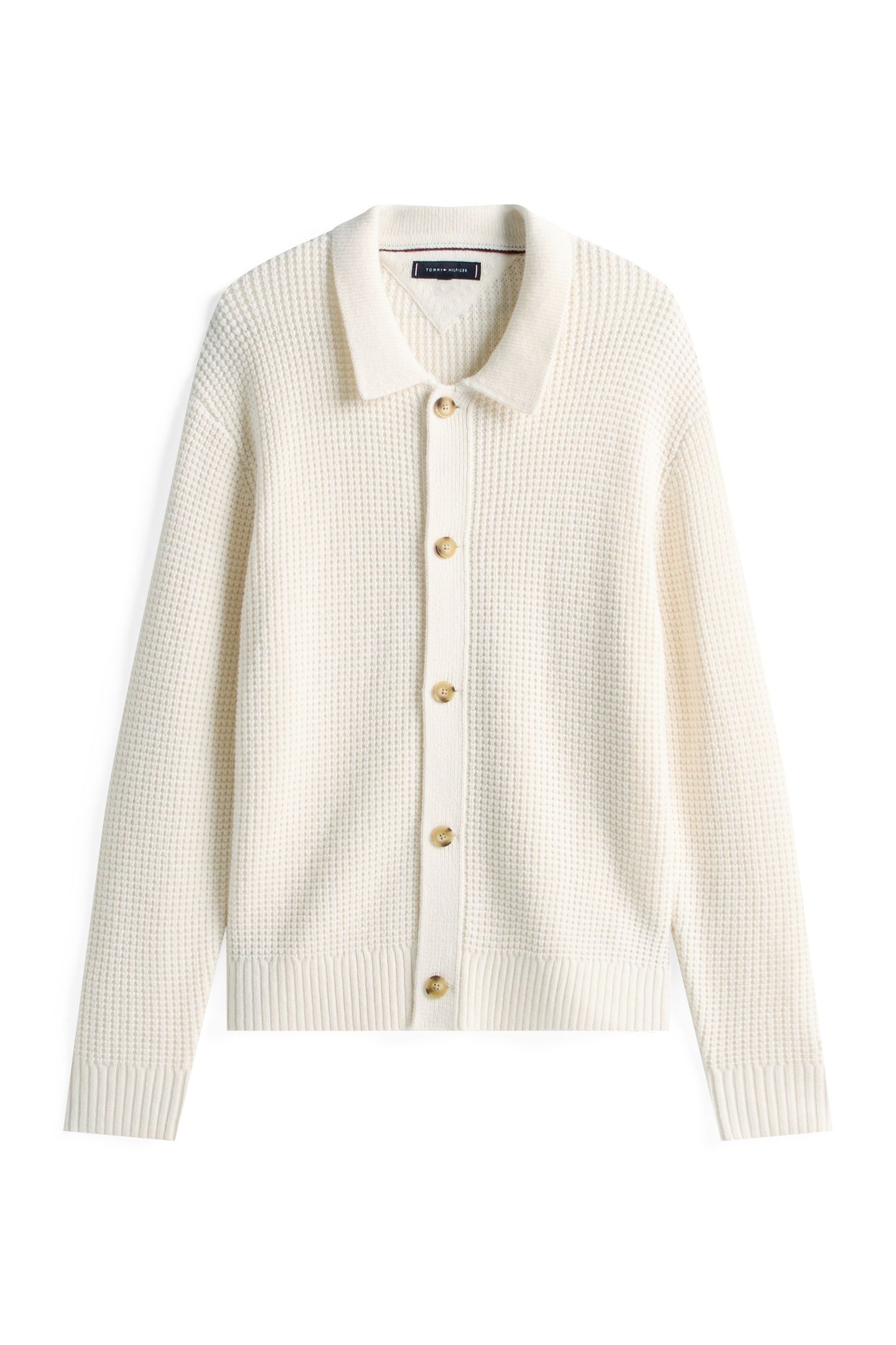 DC BUTTON UP CARDIGAN IVORY PETAL 4