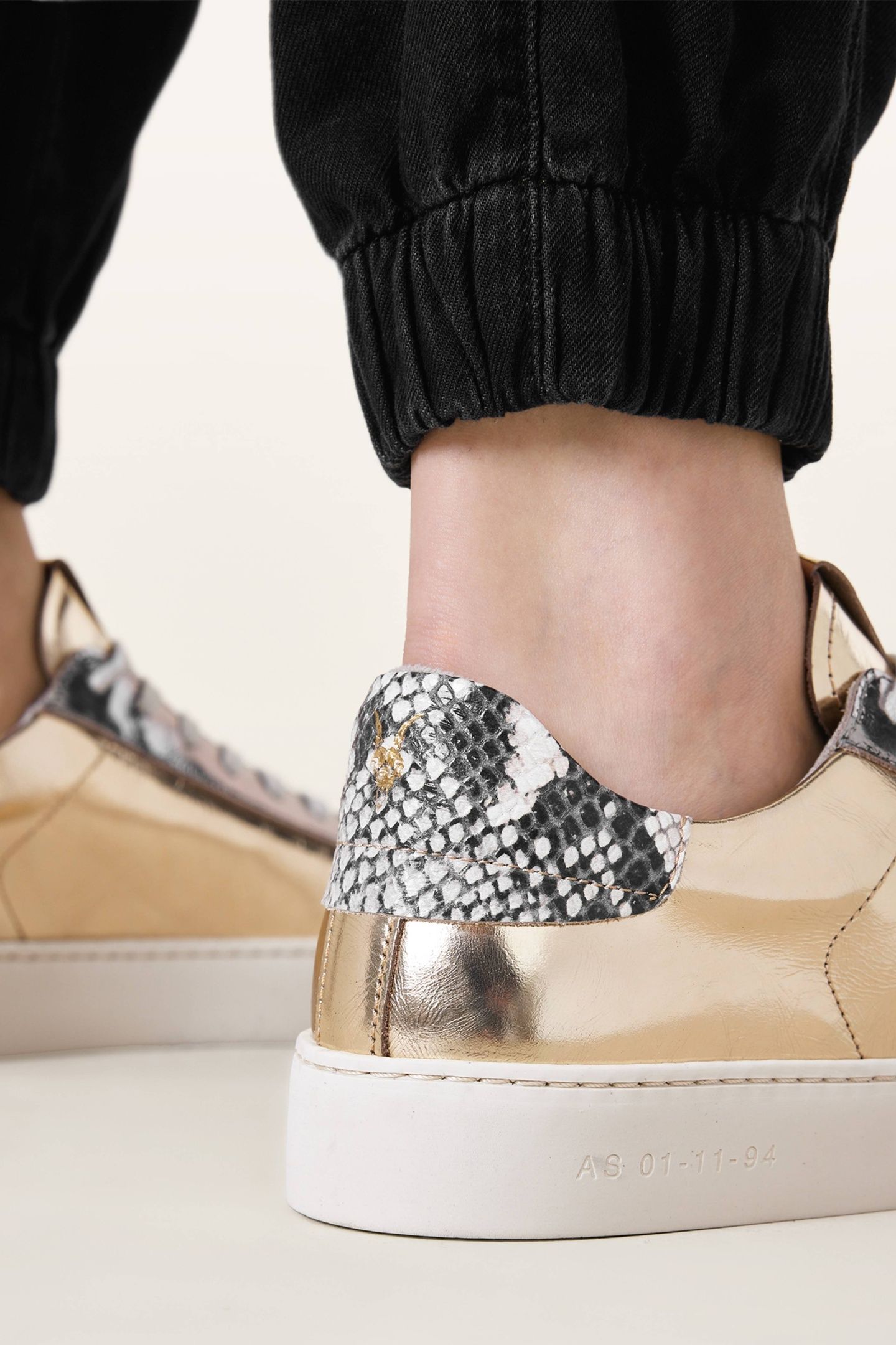 SHANA MET SNEAKER GOLD/SILVER 3