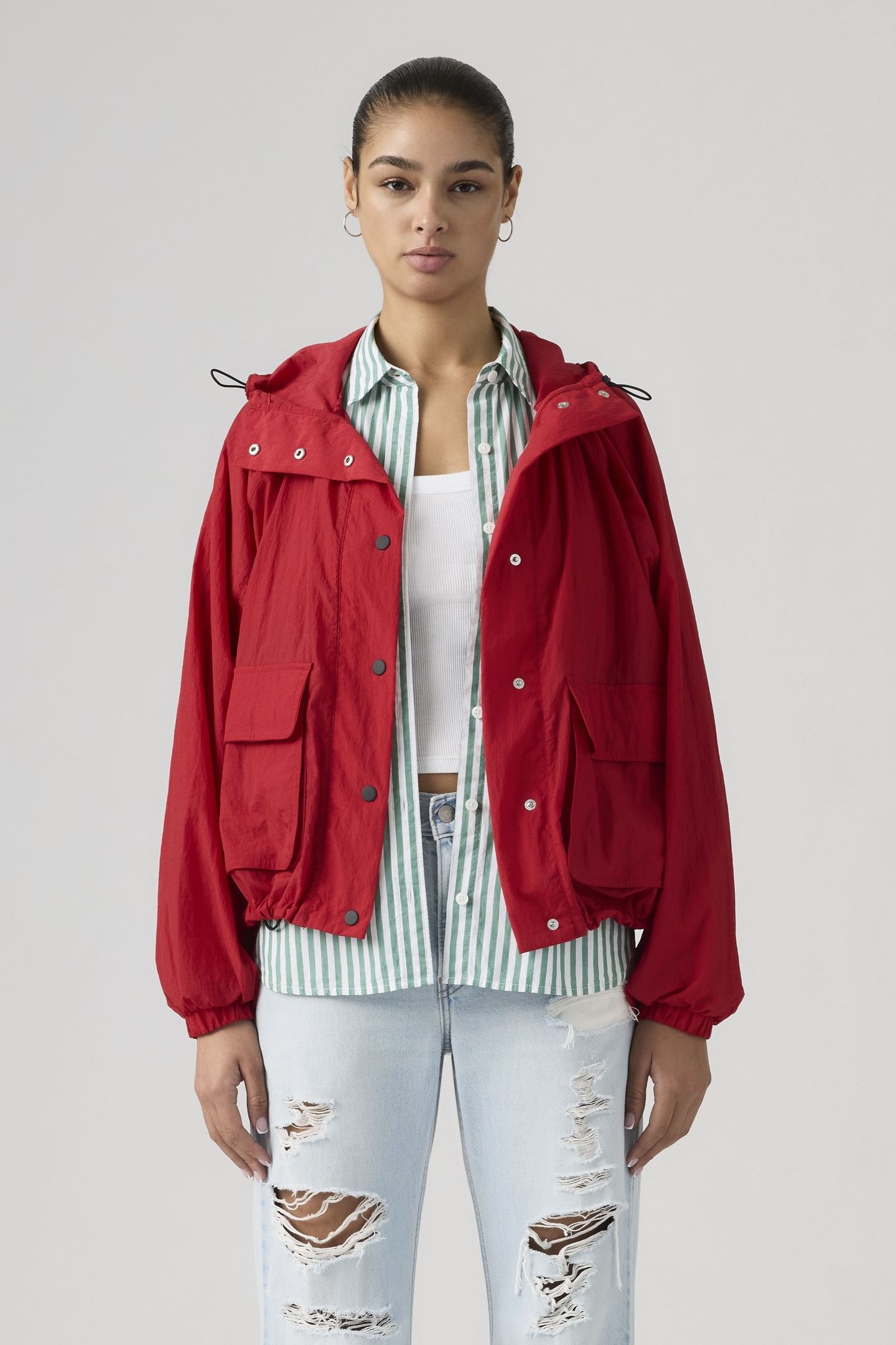 SIMONE BLOUSON PARKA URBAN RED 1