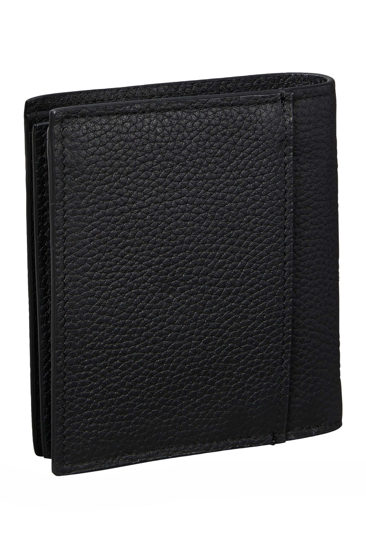 FOIL EMBOSS SLIM TRIFOLD WALLET BLACK 6