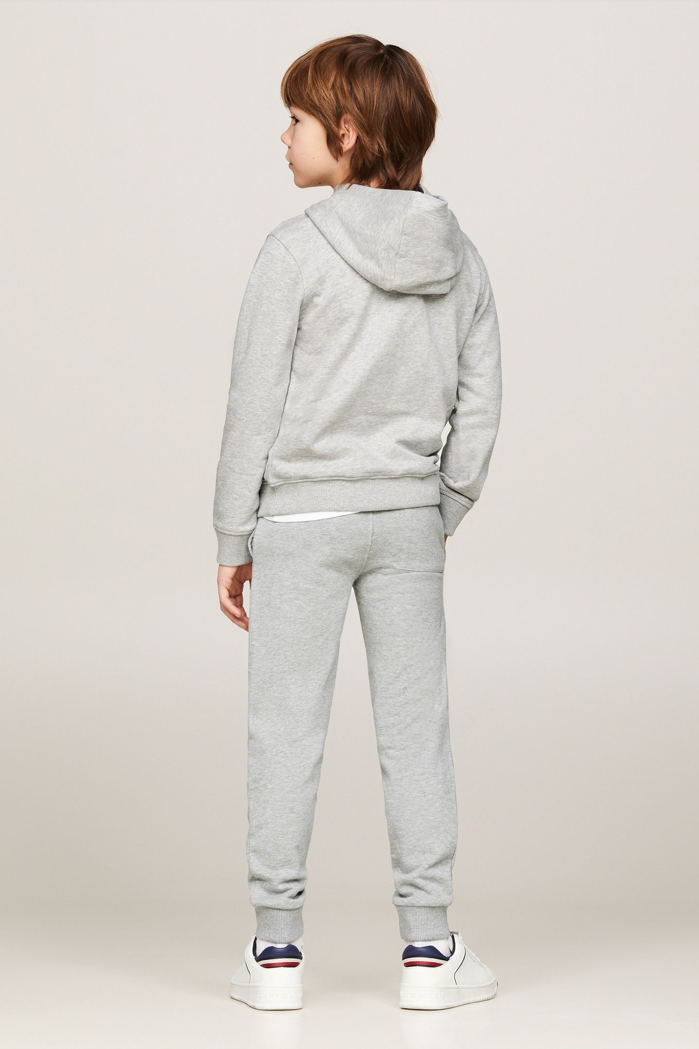 UNISEX ESSENTIAL HOODIE LIGHT GREY HEATHER 2