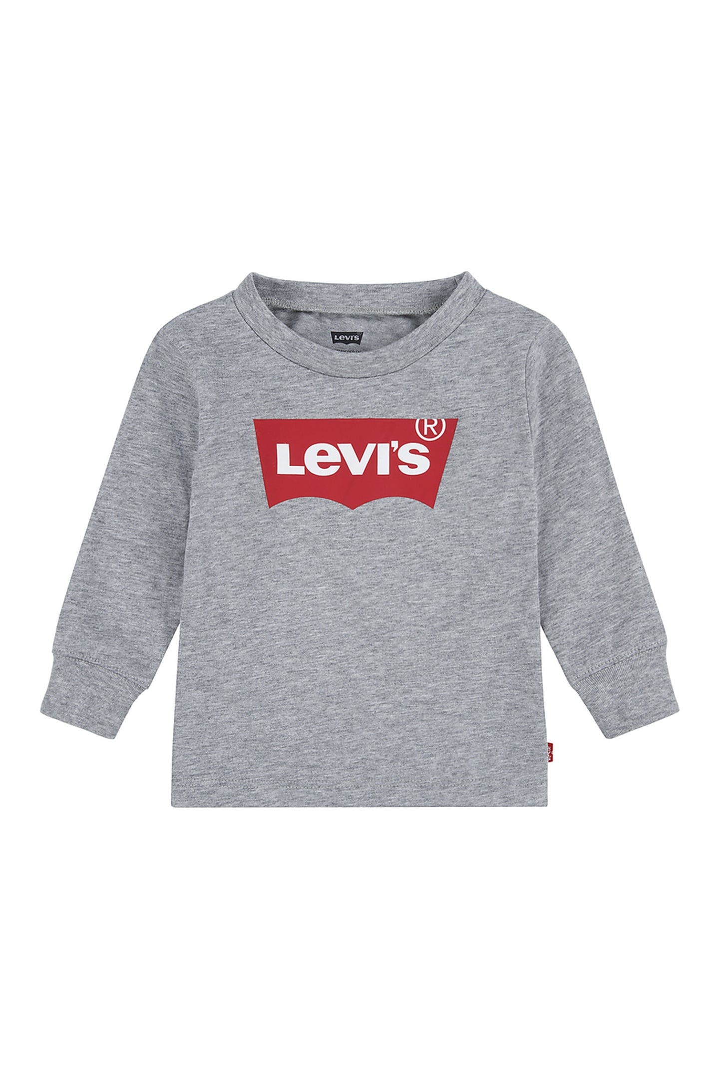 BOYS L/S BATWING TEE GREY HEATHER 1