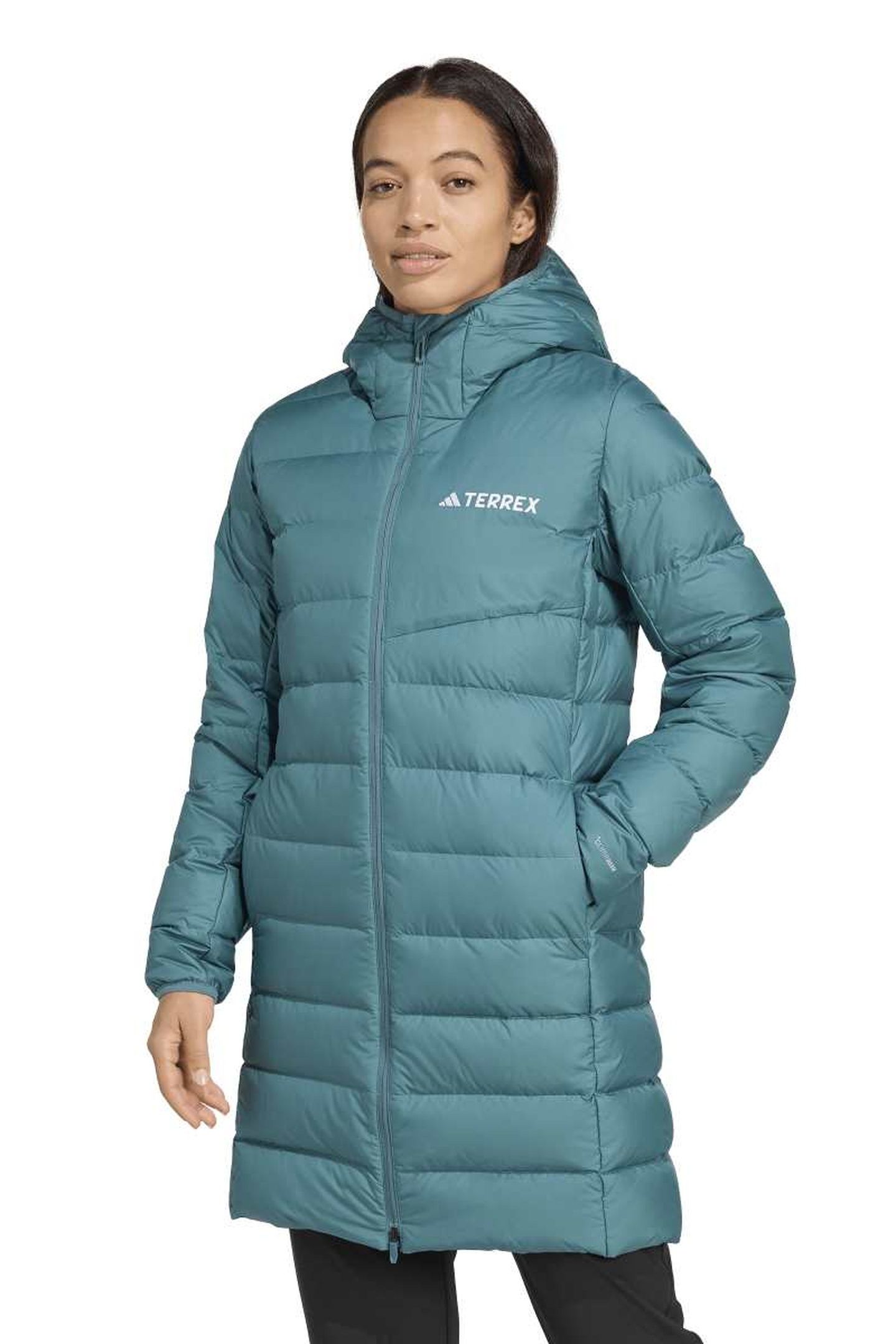 W MT DOWN PARKA PRELOVED TEAL 1