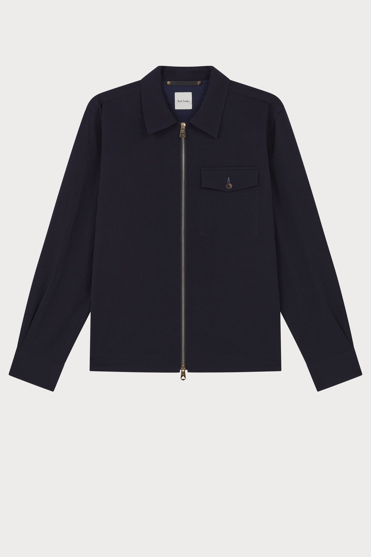 MENS ZIP SHIRT JACKET VERY DARK NAVY 1