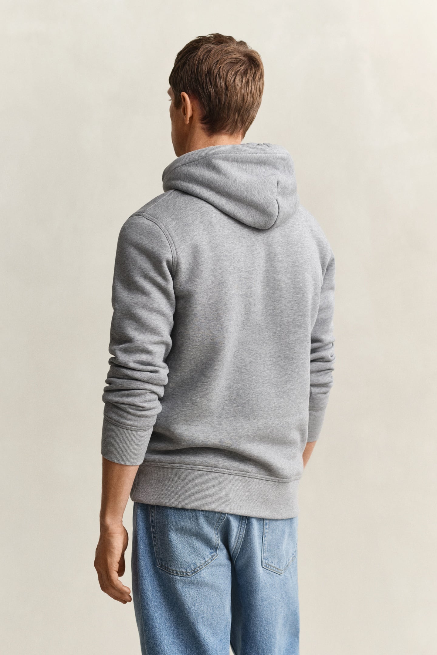ARCHIVE SHIELD HOODIE GREY MELANGE 5