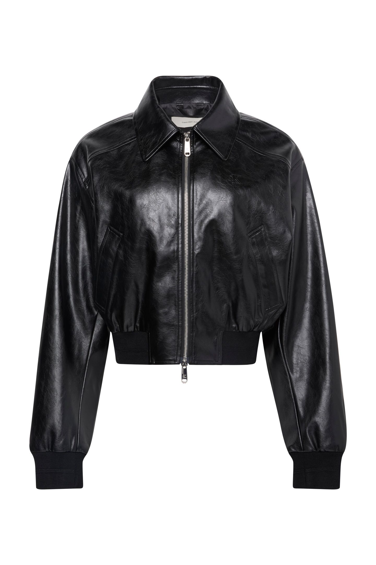 CROPPED CRINKLE JACKET BLACK 4
