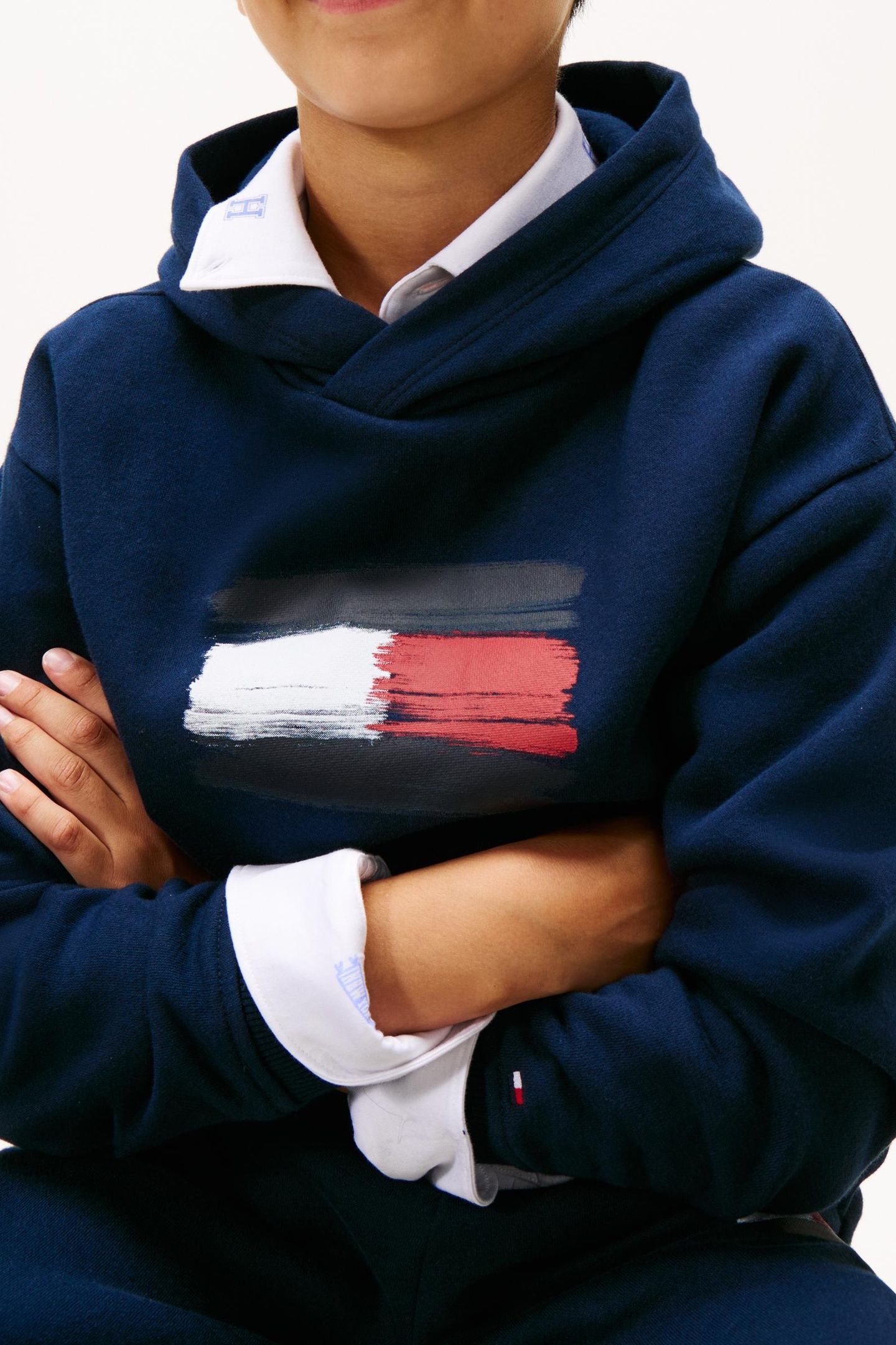 BOYS FLAG HOODIE DARK NIGHT NAVY 5