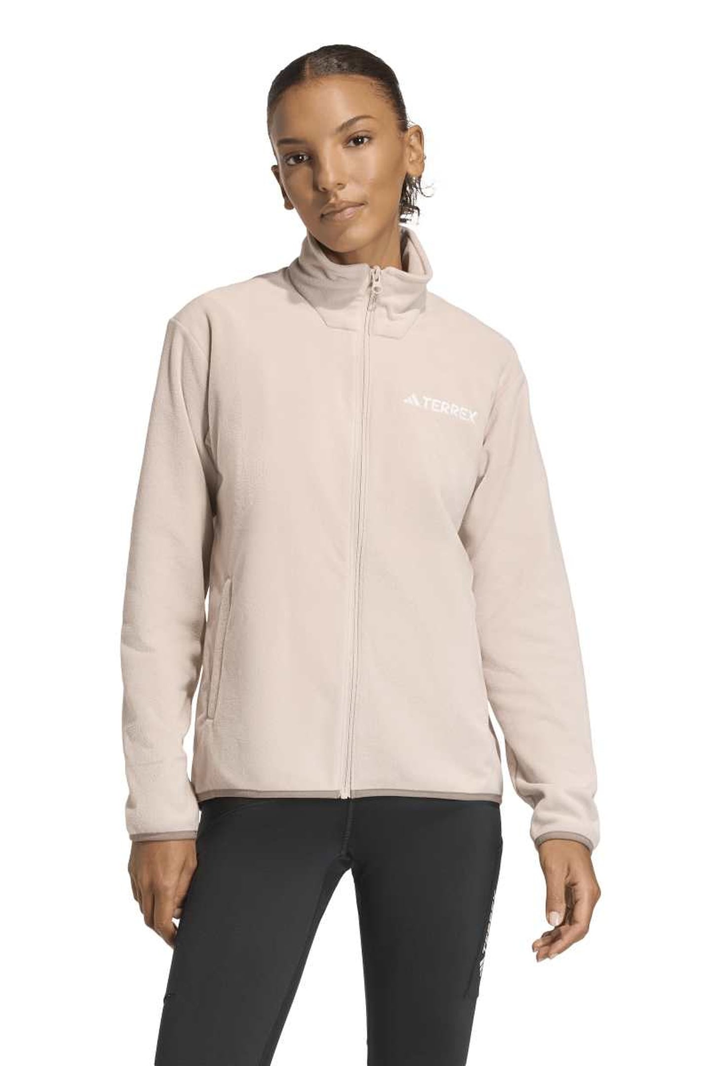 W MT ESSENTIAL FLEECE JACKET WONDER TAUPE 1