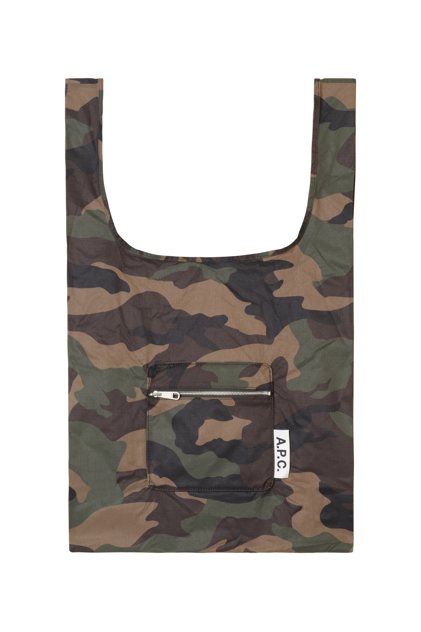 UNISEX SHOPPING BAG ULTRALIGHT MINIMAL MILITARY KHAKI 1