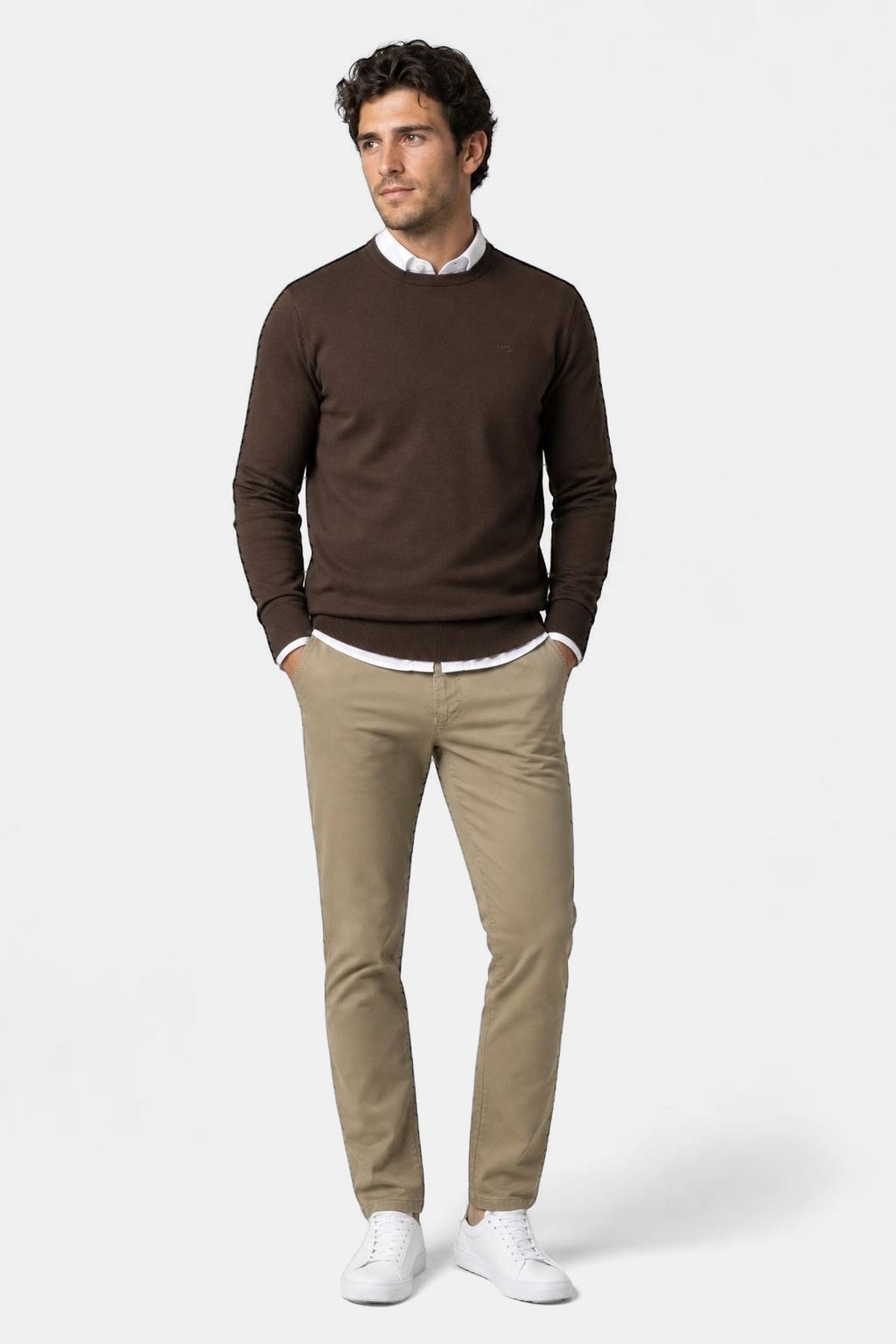 MCG LOGO CREW CHOCOLATE BROWN 2