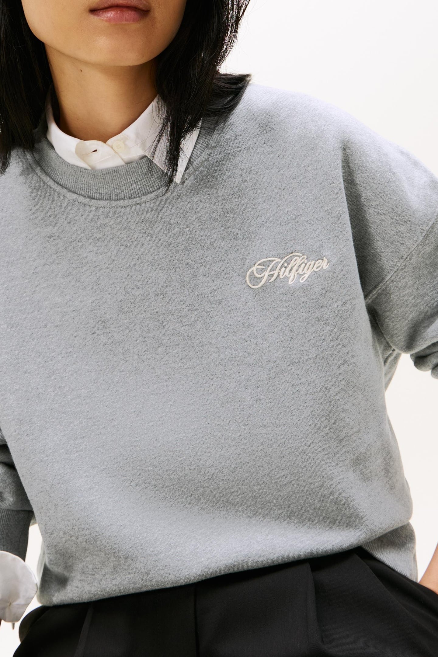 SCRIPT MODERN RELAXED TERRY MED GREY HEATHER 5
