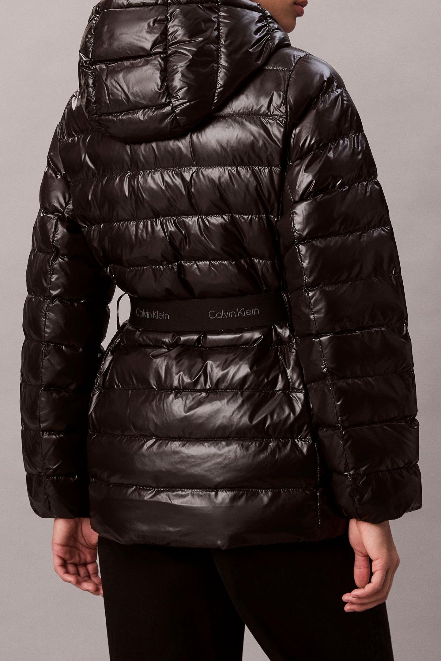 BELTED LIGHTWEIGHT PUFFER BLACK 2