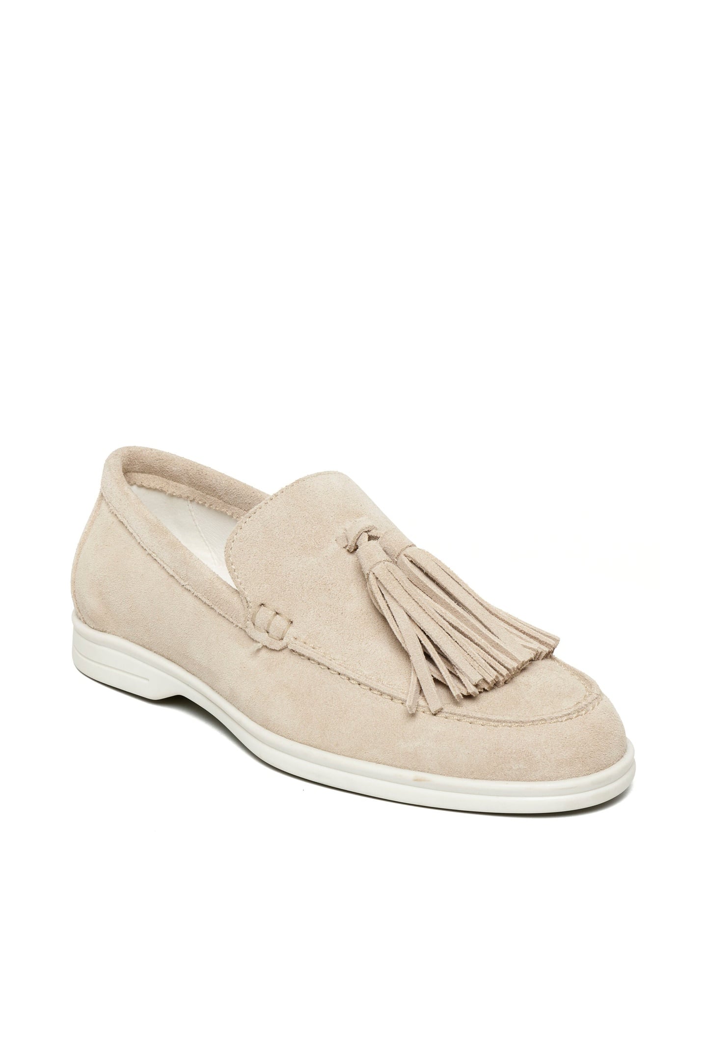 OJANE FLAT SHOES BEIGE SUEDE 4
