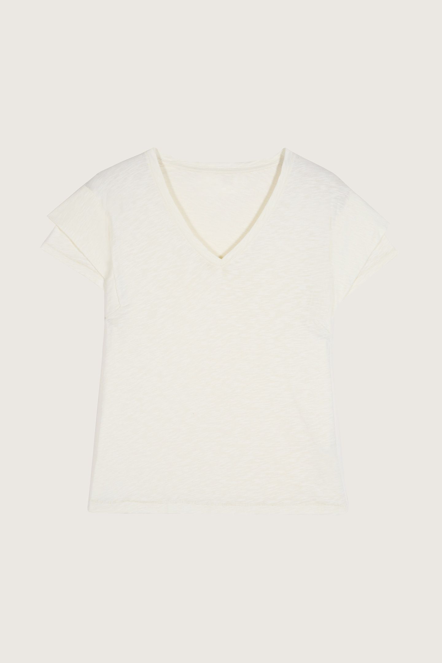 SHORT SLEEVES TEE ECRU 2