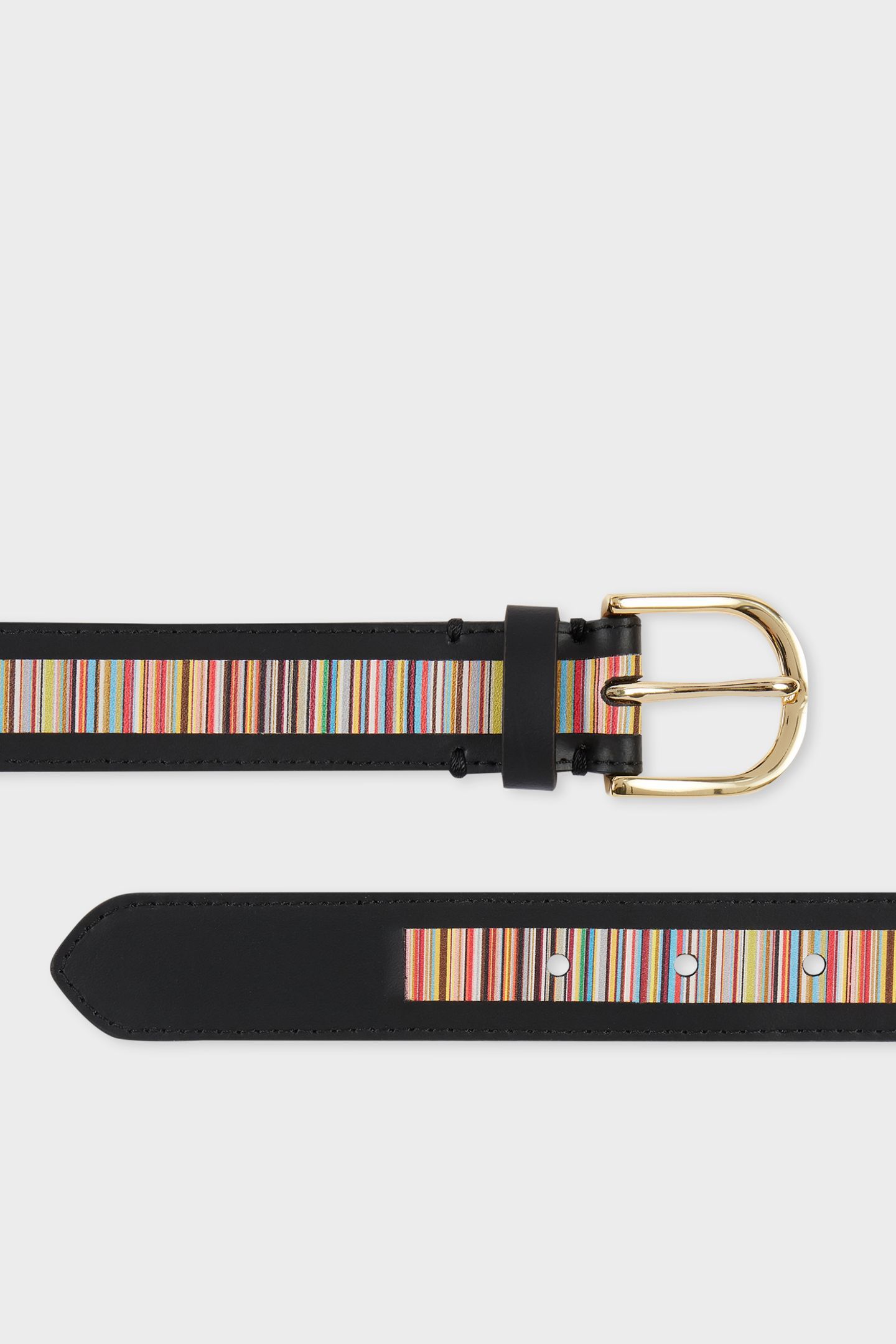 WOMEN BELT SIG STRIPE BLACK 4