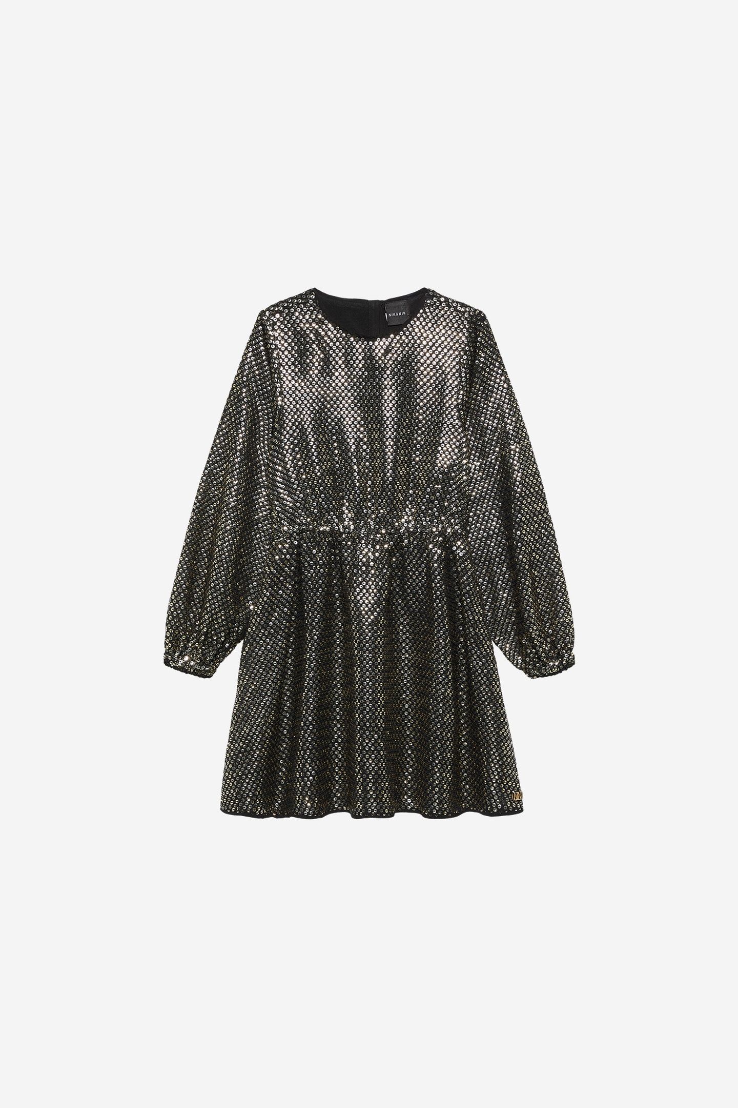 NIEN DRESS BLACK/CHAMPAGNE 2