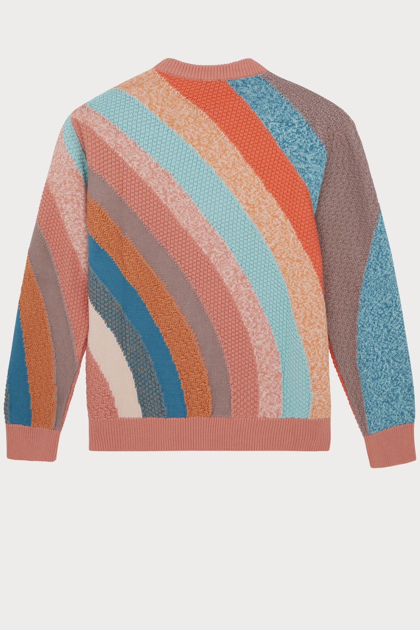 WOMENS KNITTED SWEATER CREW NECK MULTI COLOURED 2