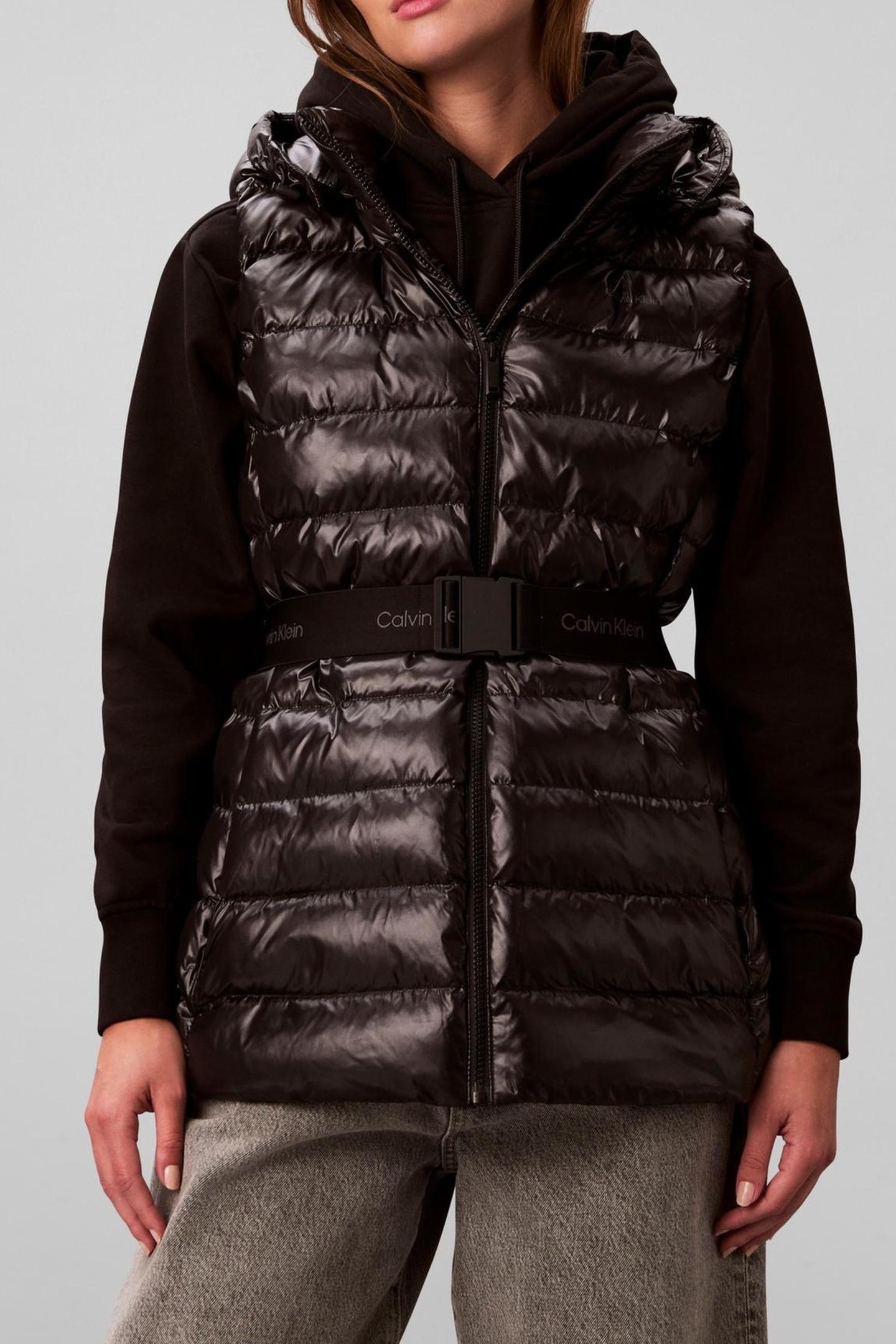 BELTED LIGHTWEIGHT VEST BLACK 1